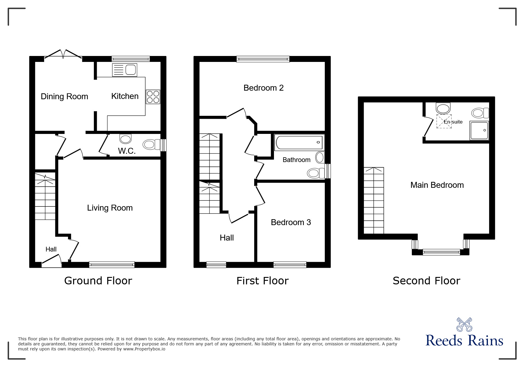 Floorplan of 3 bedroom Semi Detached House for sale, Riverside Way, Salford, Greater Manchester, M6