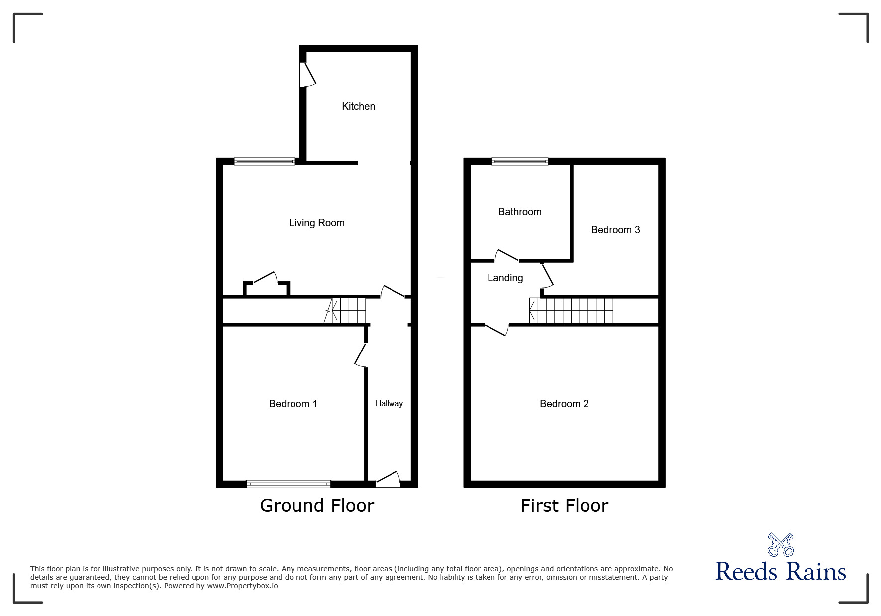 Floorplan of 3 bedroom Semi Detached House for sale, Seaford Road, Salford, Greater Manchester, M6
