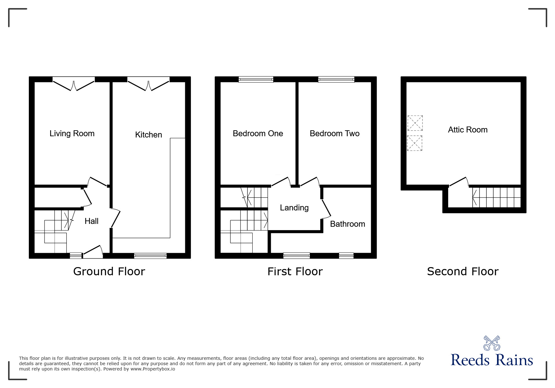 Floorplan of 2 bedroom End Terrace House for sale, Fairhope Avenue, Salford, Greater Manchester, M6