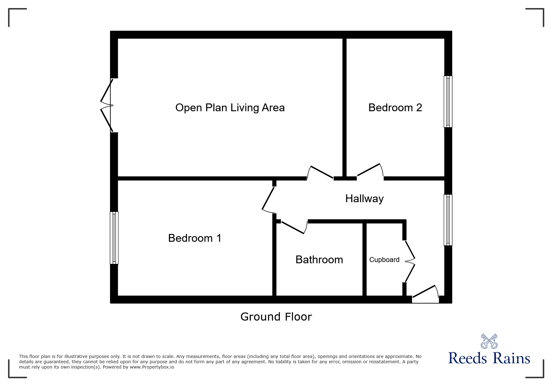Floorplan of 2 bedroom  Flat for sale, Christie Lane, Greater Manchester, M7