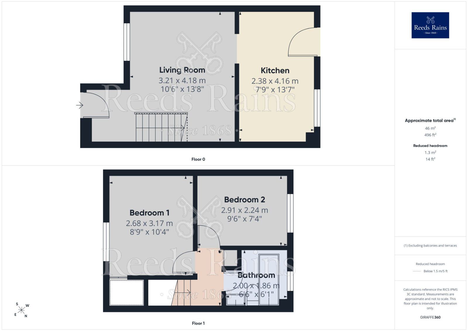 Floorplan of 2 bedroom Semi Detached House for sale, The Mews, Manchester, M40