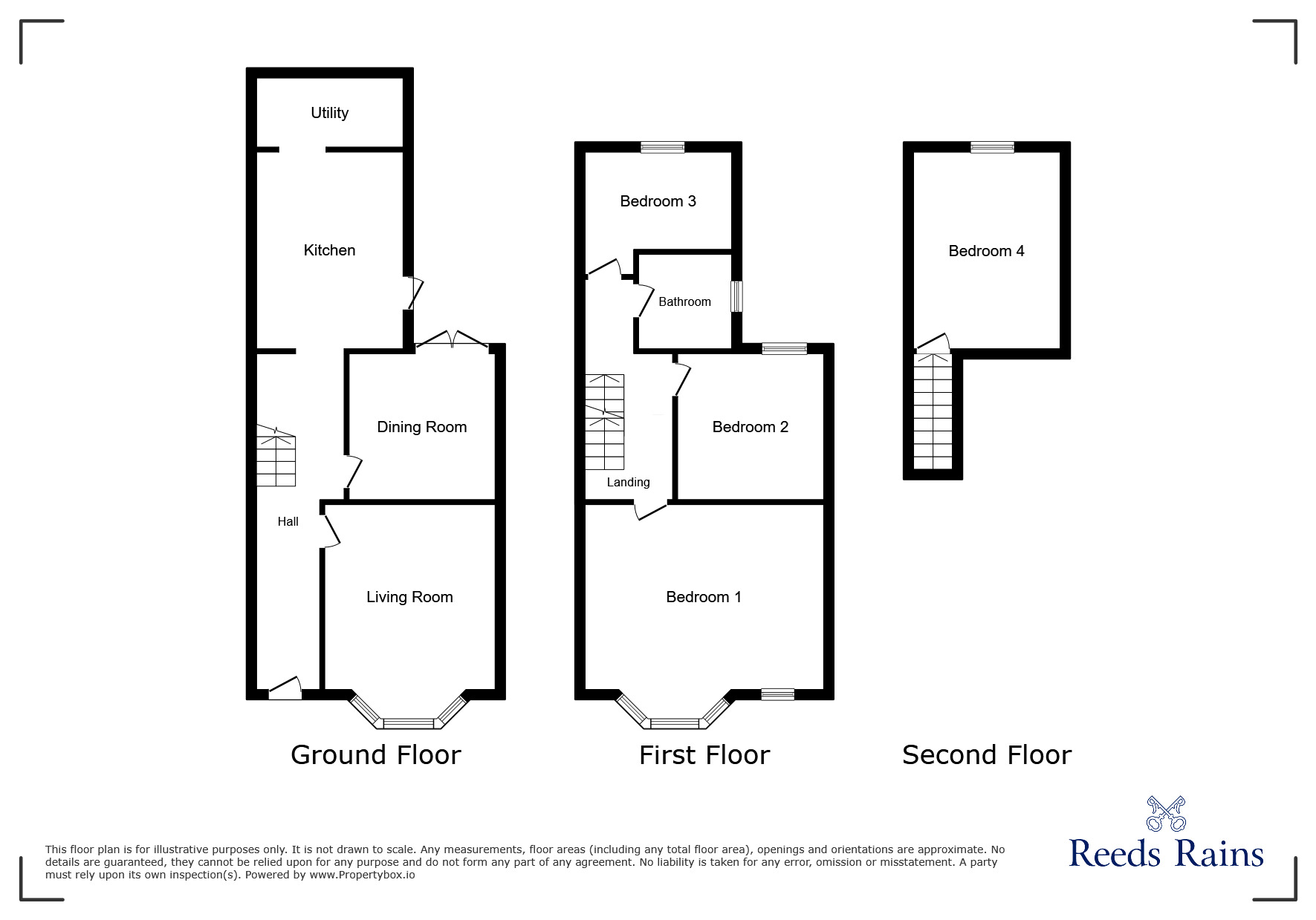 Floorplan of 4 bedroom Mid Terrace House for sale, Seedley Park Road, Salford, Greater Manchester, M6