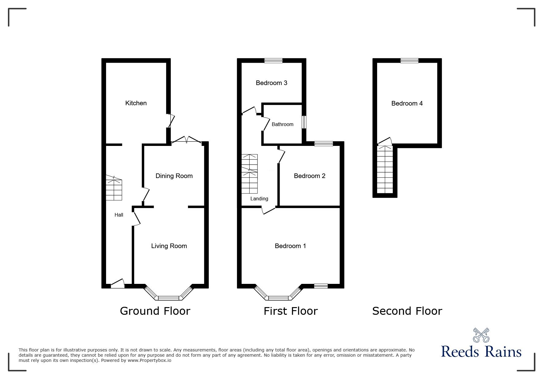 Floorplan of 4 bedroom Mid Terrace House for sale, Seedley Park Road, Salford, Greater Manchester, M6