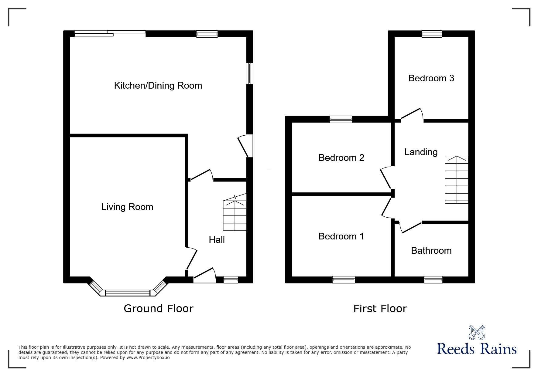 Floorplan of 3 bedroom Semi Detached House for sale, Burnside Avenue, Salford, Greater Manchester, M6