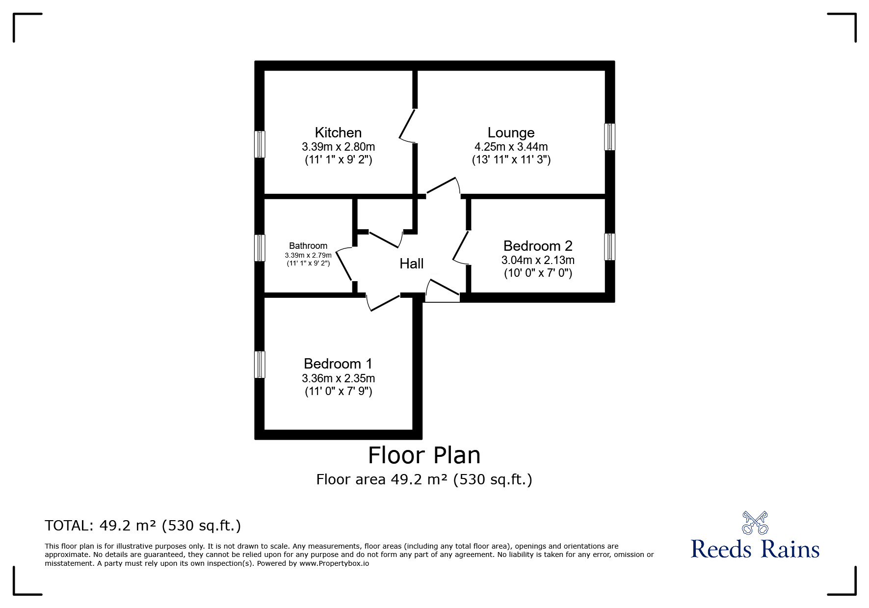 Floorplan of 2 bedroom Flat to rent, Sheader Drive, Salford, Greater Manchester, M5
