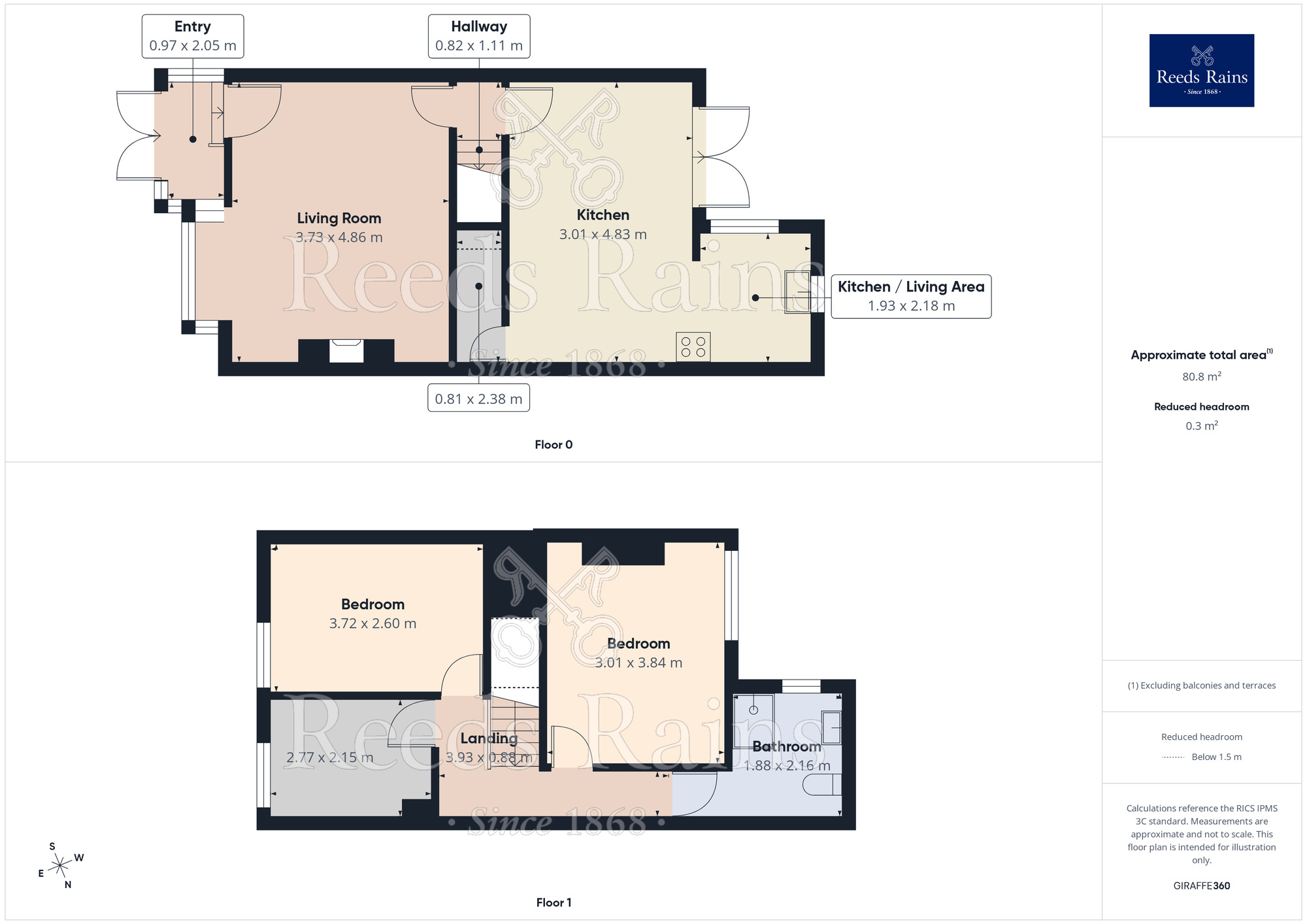 Floorplan of 3 bedroom Mid Terrace House to rent, Langworthy Road, Salford, Greater Manchester, M6