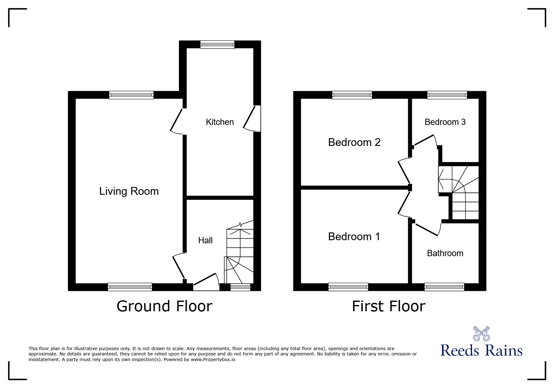Floorplan of 3 bedroom Semi Detached House to rent, Woodside Drive, Salford, Greater Manchester, M6