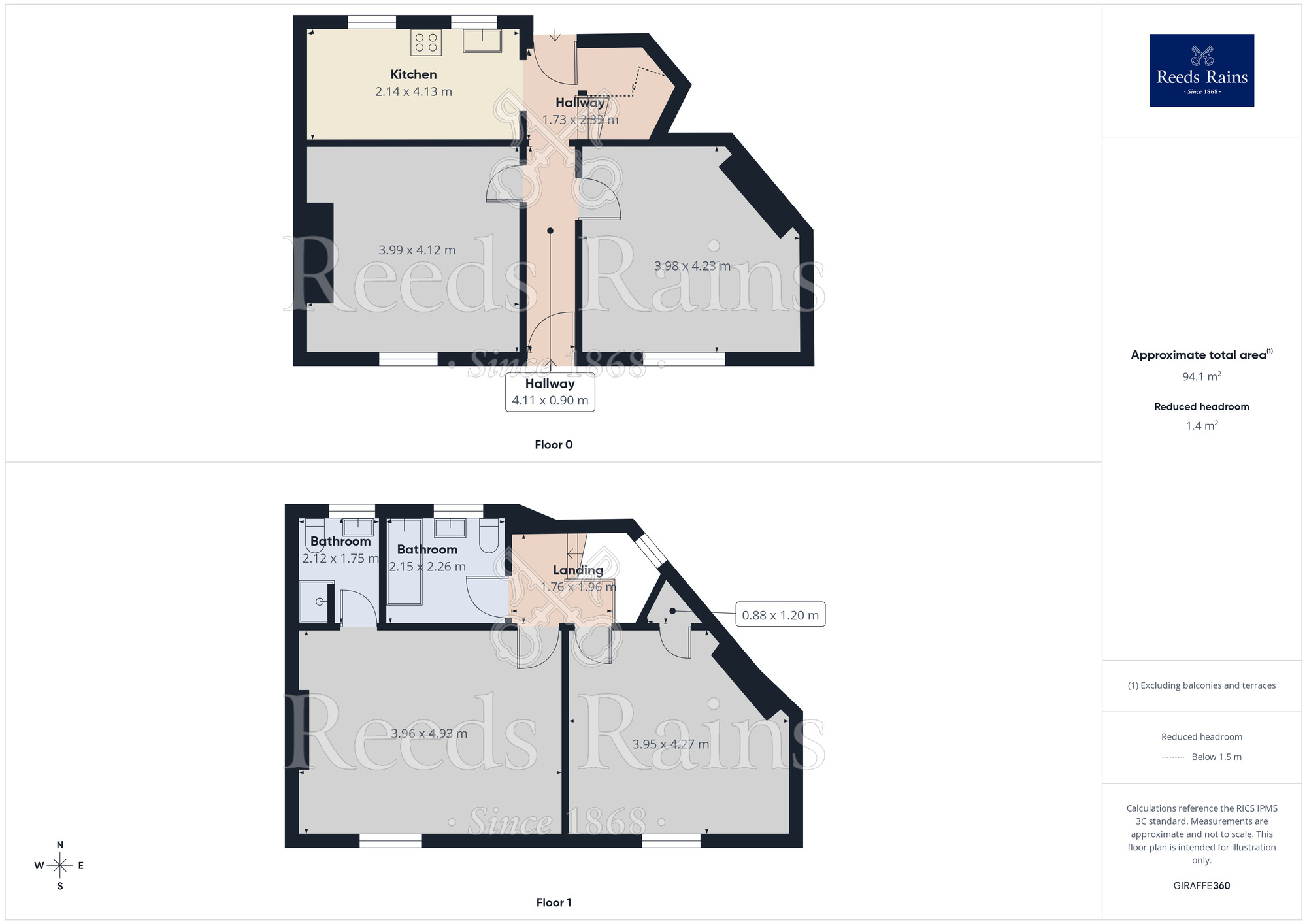 Floorplan of 2 bedroom End Terrace House to rent, Westminster Road, Worsley, Greater Manchester, M28