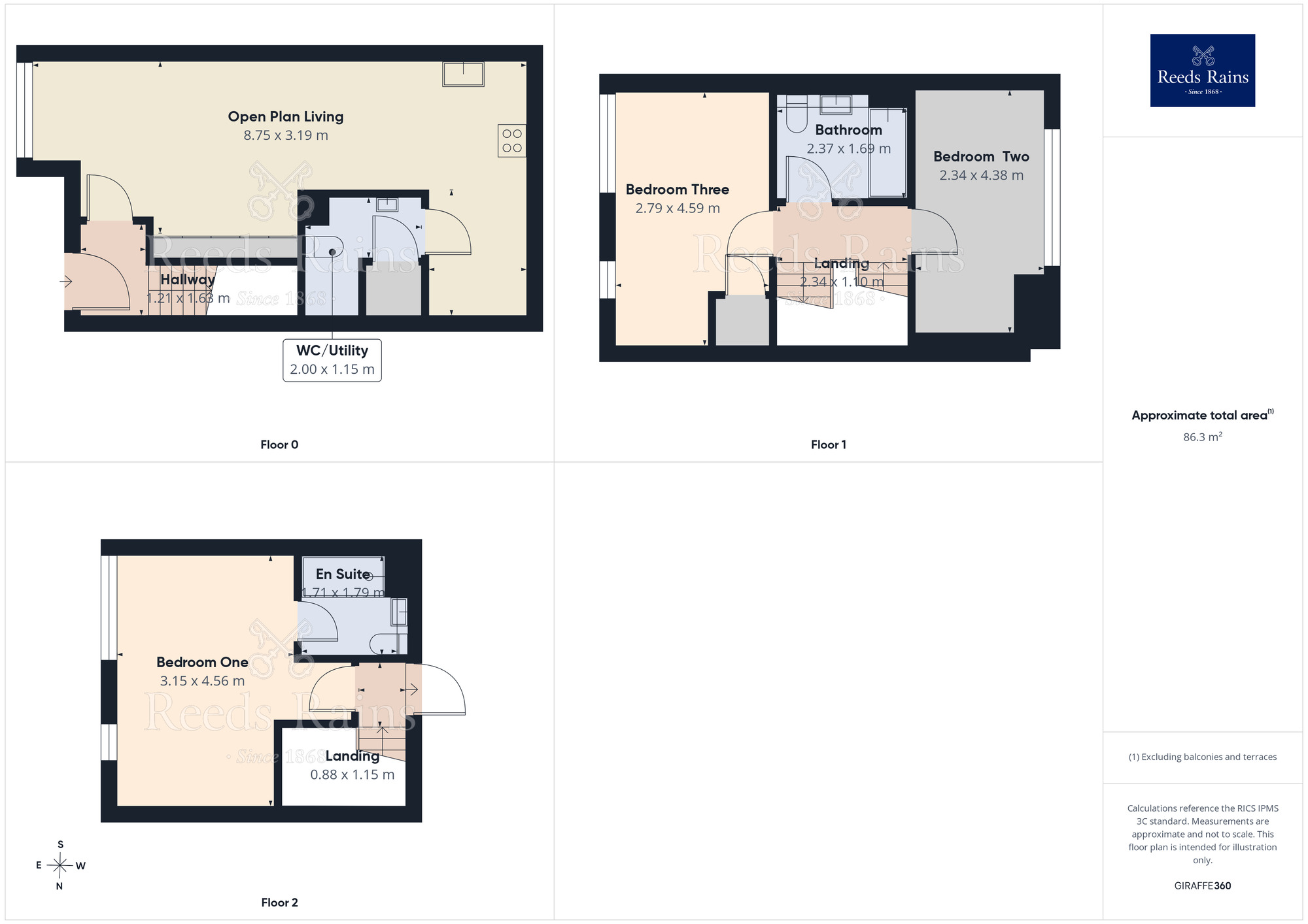 Floorplan of 3 bedroom Mid Terrace House for sale, Nansen Street, Salford, Greater Manchester, M6