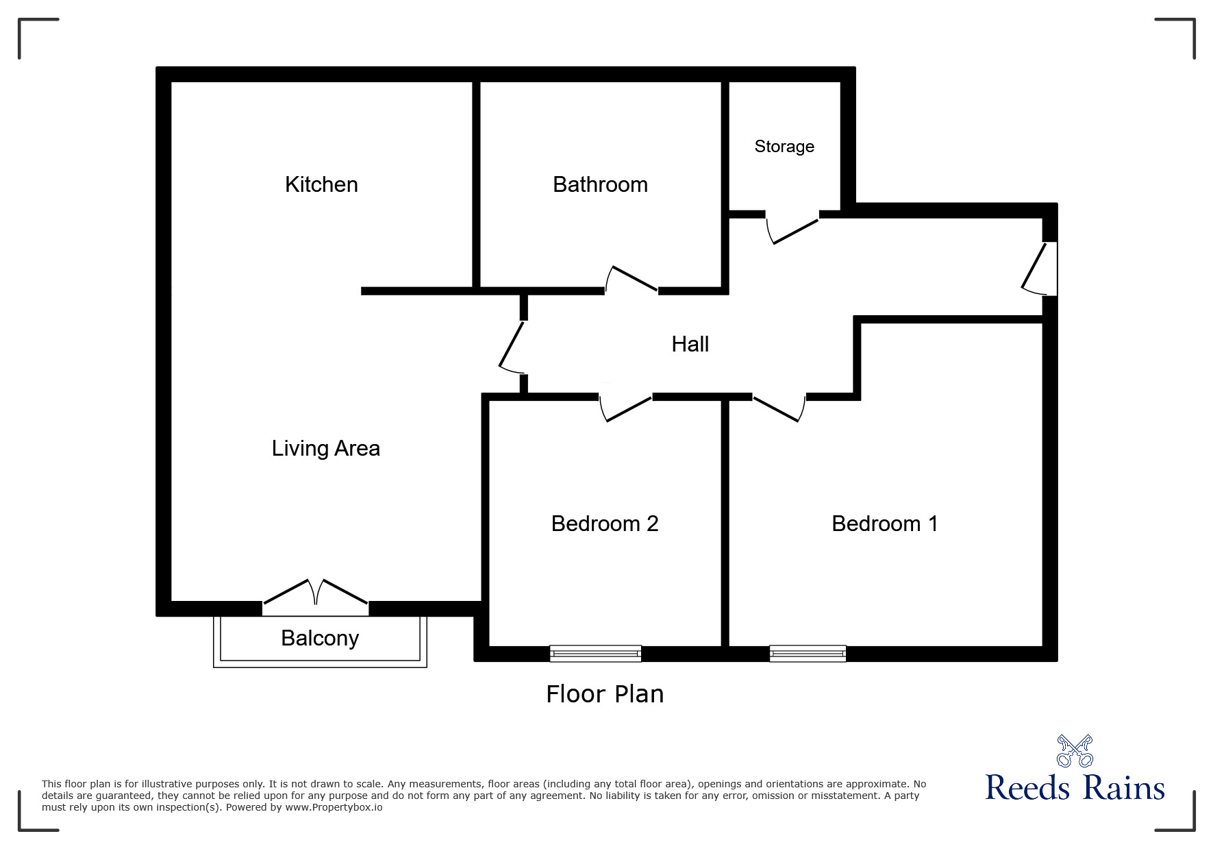 Floorplan of 2 bedroom Flat for sale, Milton Place, Salford, Greater Manchester, M6