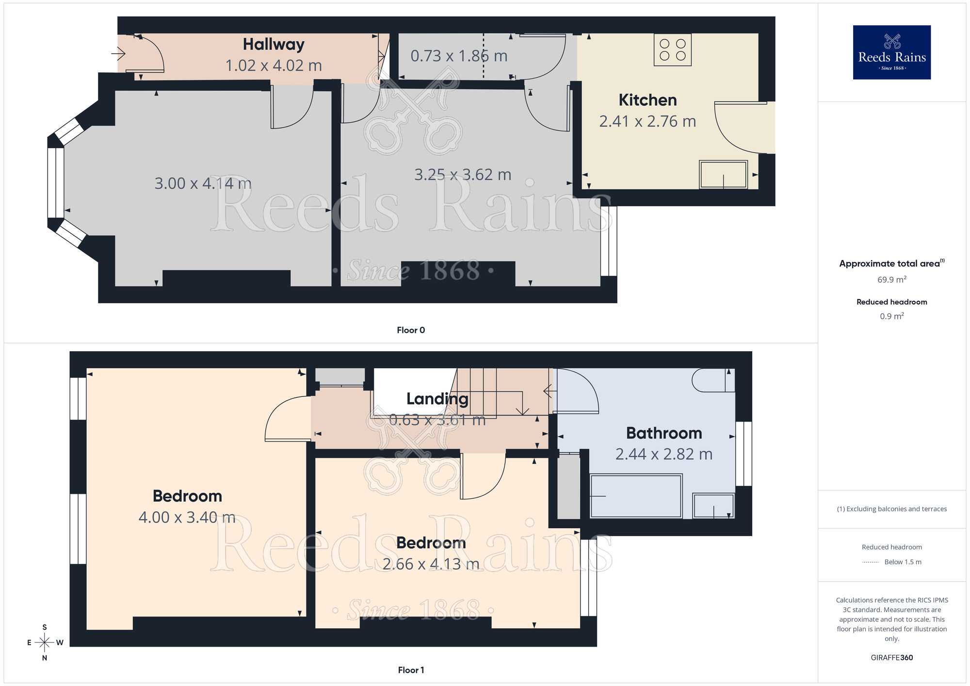 Floorplan of 2 bedroom Mid Terrace House to rent, Fitzwarren Street, Salford, Greater Manchester, M6