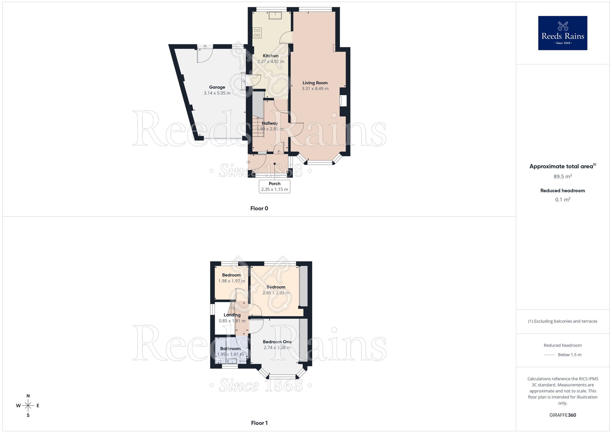 Floorplan of 3 bedroom Semi Detached House for sale, Burnside Avenue, Salford, Greater Manchester, M6
