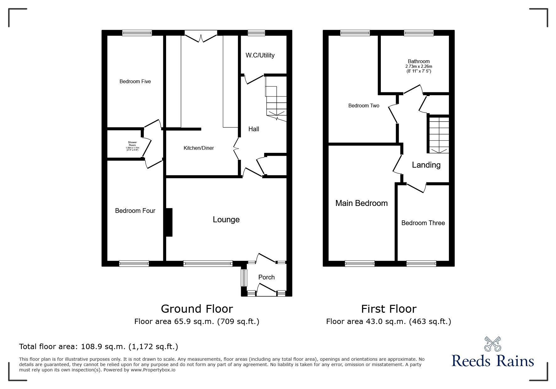 Floorplan of 5 bedroom End Terrace House for sale, Duchy Road, Salford, Greater Manchester, M6