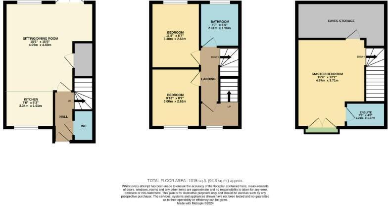 Floorplan of 3 bedroom Semi Detached House for sale, Ribot Walk, Salford, Greater Manchester, M6