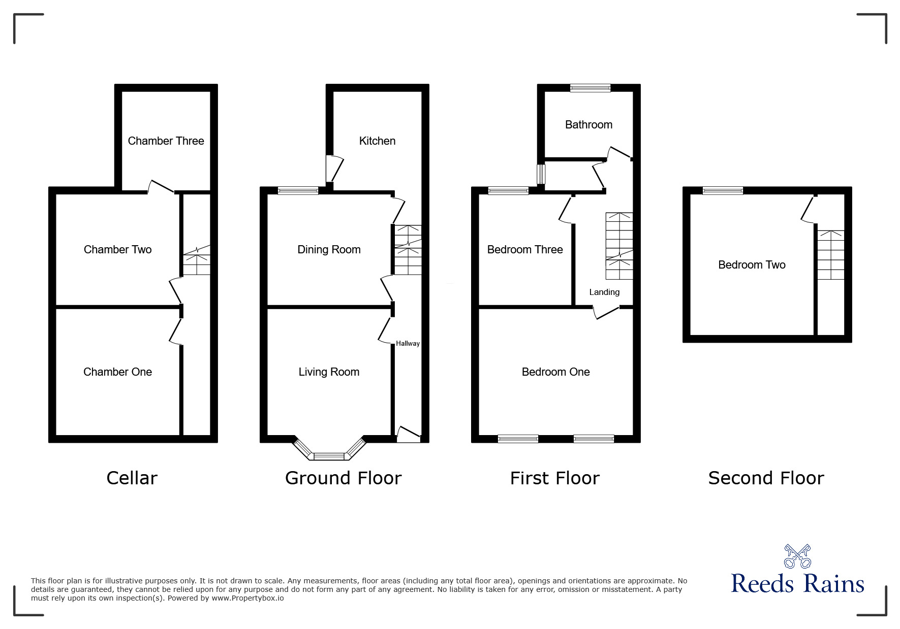 Floorplan of 3 bedroom Mid Terrace House for sale, Cardigan Street, Salford, Greater Manchester, M6