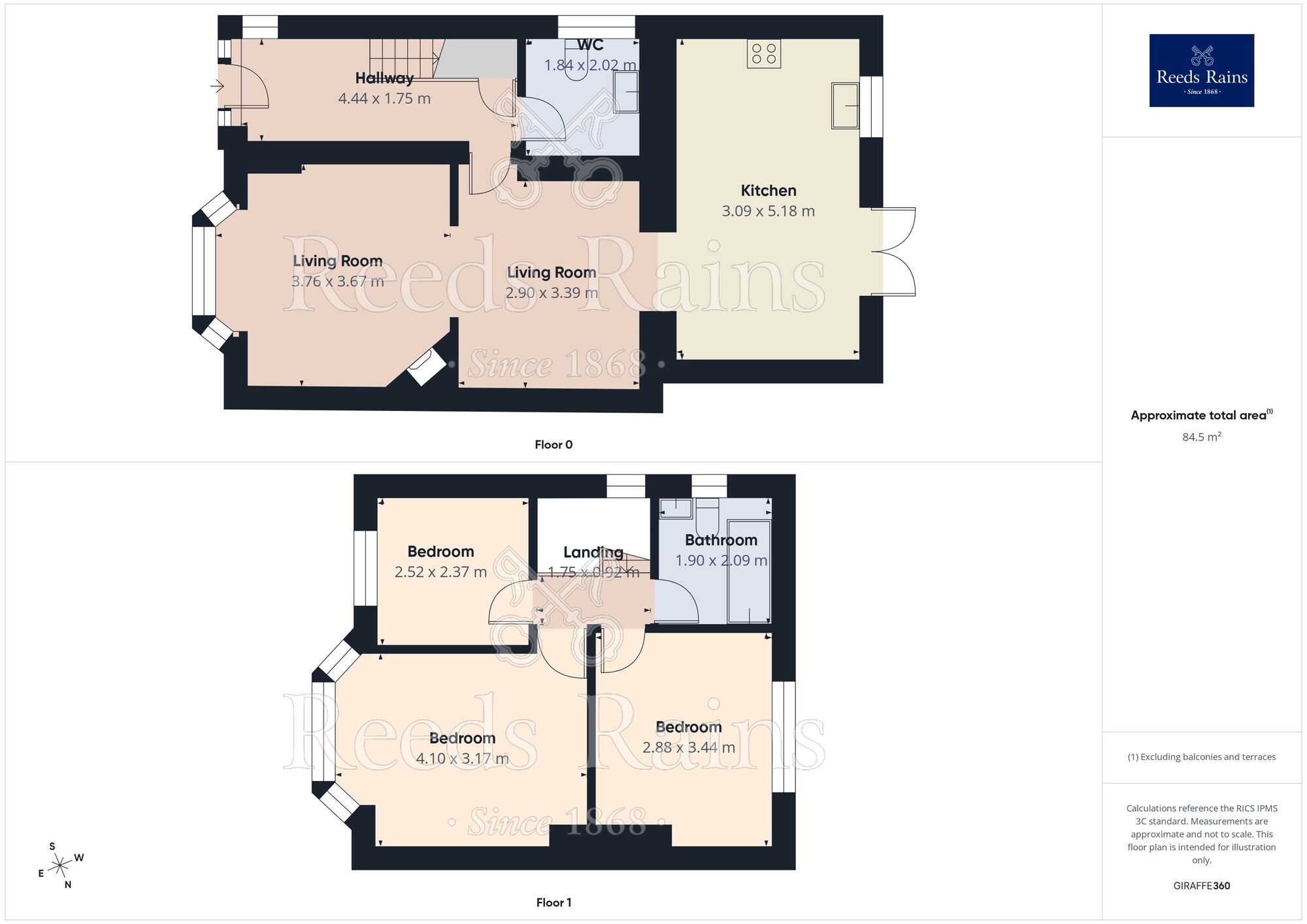 Floorplan of 3 bedroom Semi Detached House for sale, Seedley Park Road, Salford, Greater Manchester, M6
