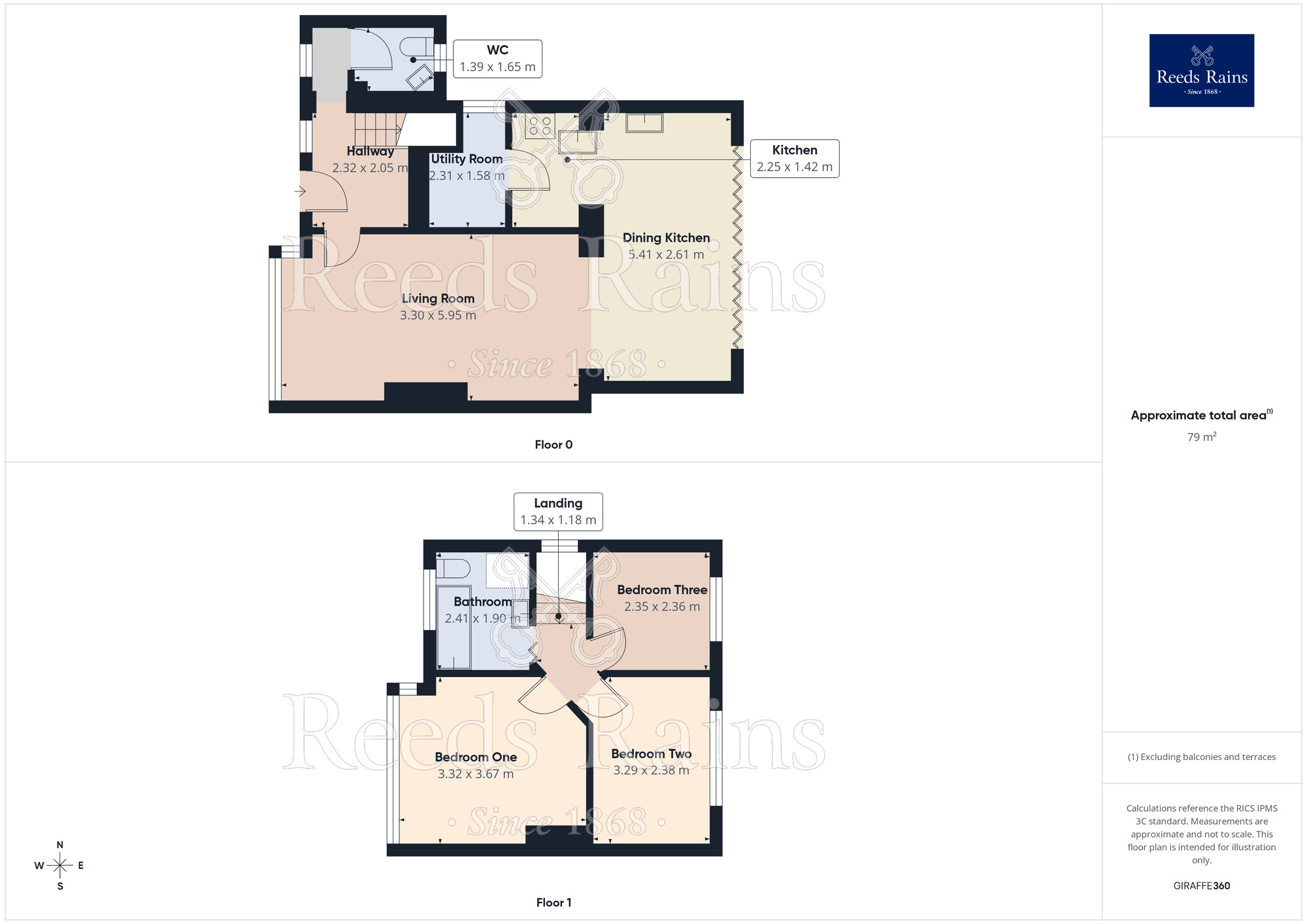 Floorplan of 3 bedroom Detached House for sale, Runnymeade, Salford, Greater Manchester, M6