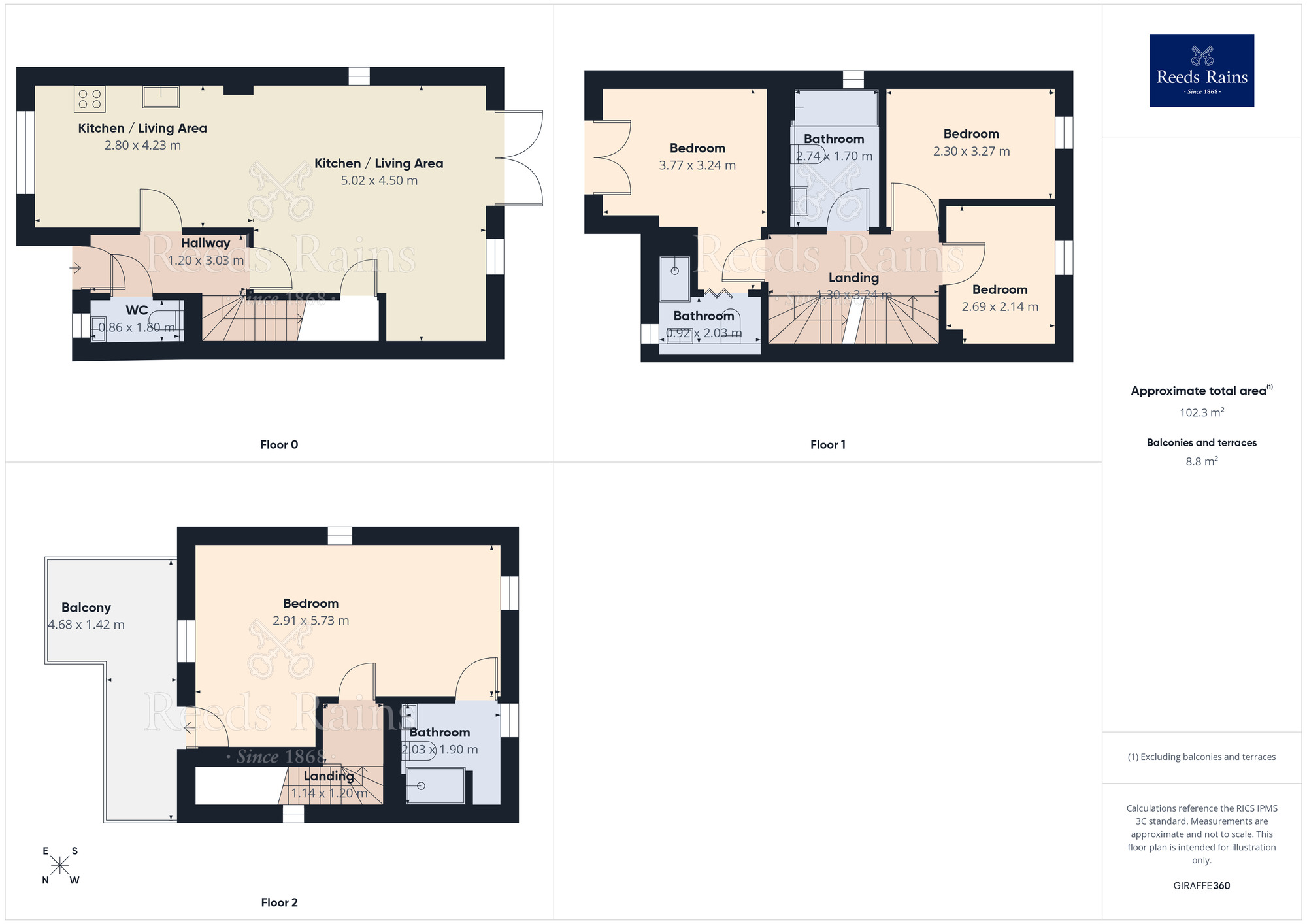 Floorplan of 4 bedroom Detached House for sale, Turnstile Walk, Salford, Greater Manchester, M6