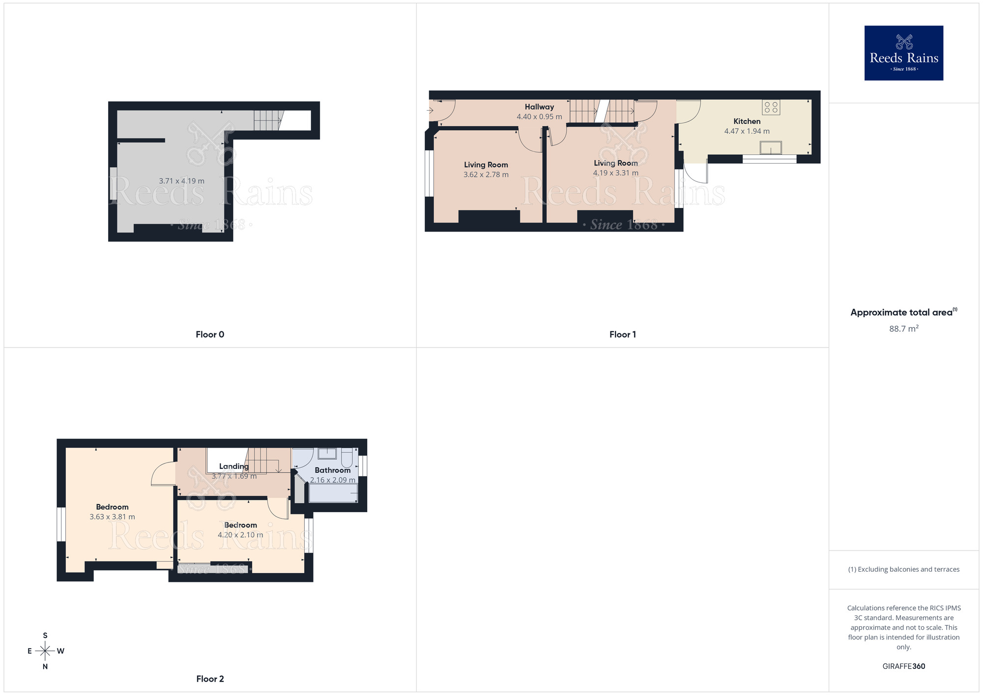 Floorplan of 2 bedroom Mid Terrace House for sale, Jones Street, Salford, Greater Manchester, M6