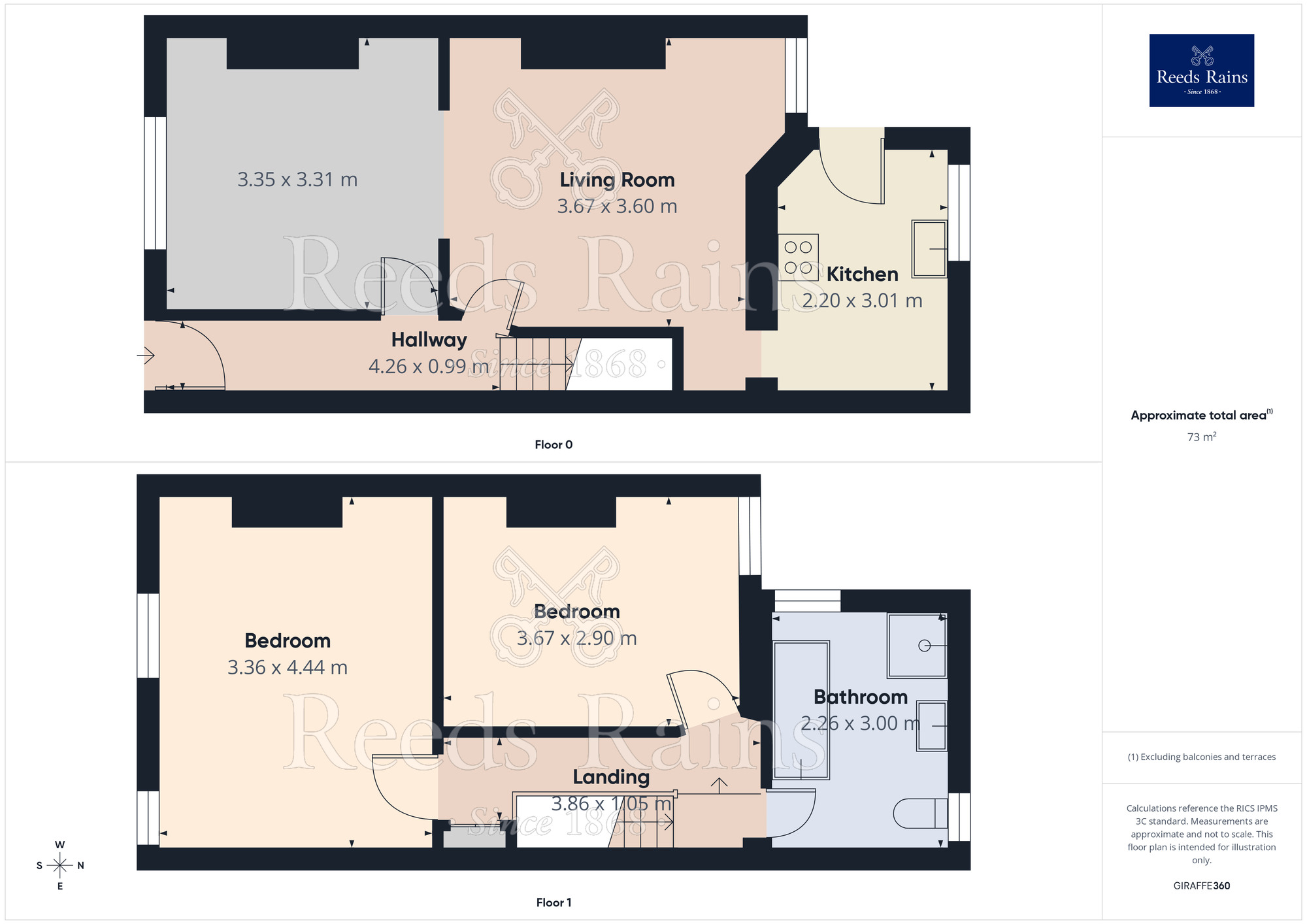 Floorplan of 2 bedroom Mid Terrace House for sale, Middlebourne Street, Salford, Greater Manchester, M6