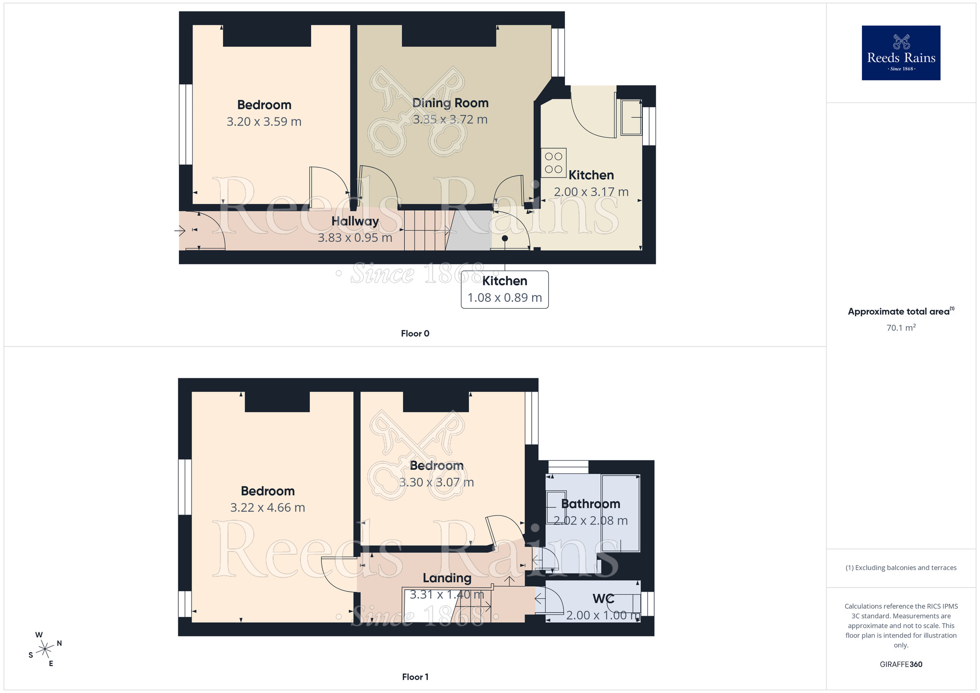 Floorplan of 2 bedroom Mid Terrace House for sale, Newport Street, Salford, Greater Manchester, M6