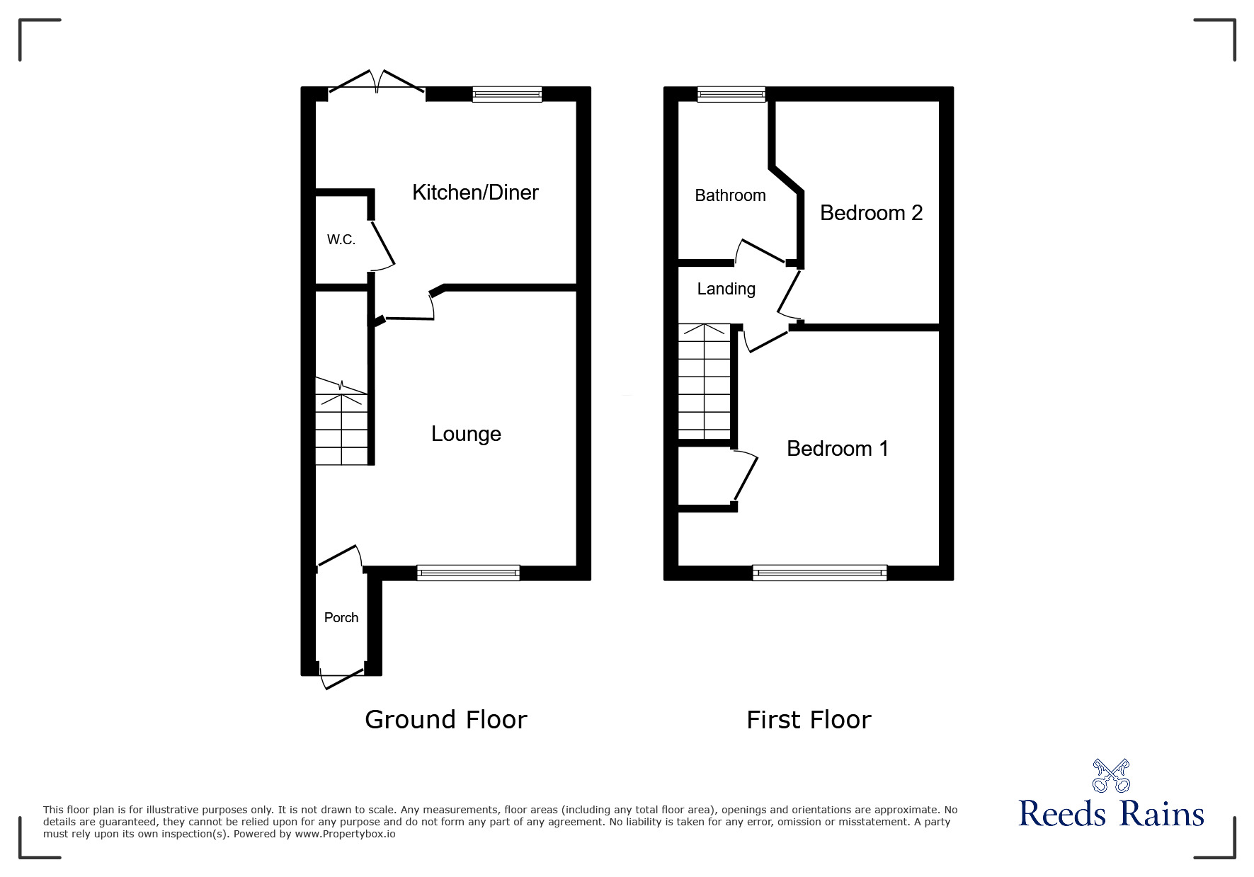 Floorplan of 2 bedroom Semi Detached House for sale, Gravenmoor Drive, Salford, Greater Manchester, M7