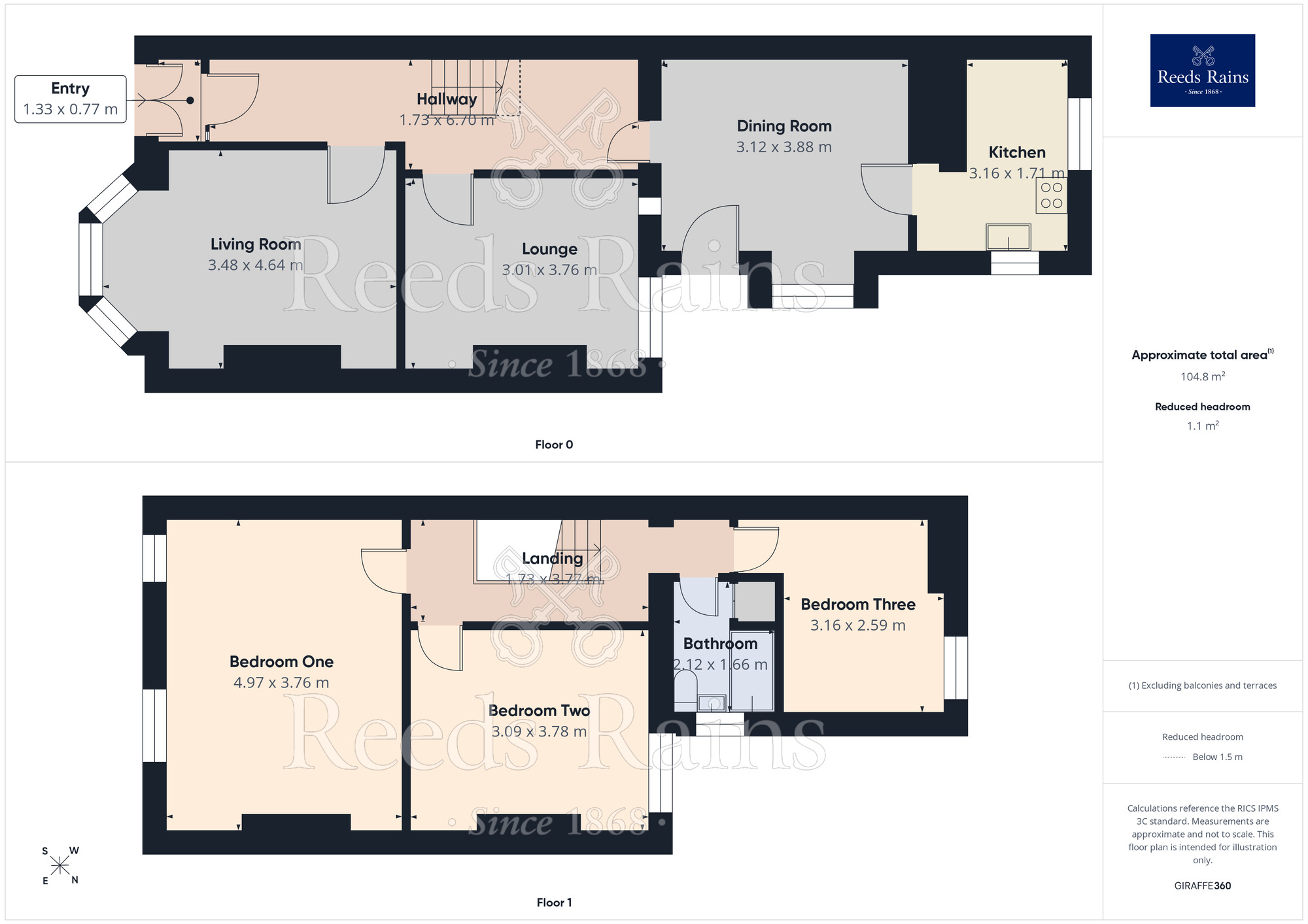 Floorplan of 3 bedroom Semi Detached House for sale, Penelope Road, Salford, Greater Manchester, M6