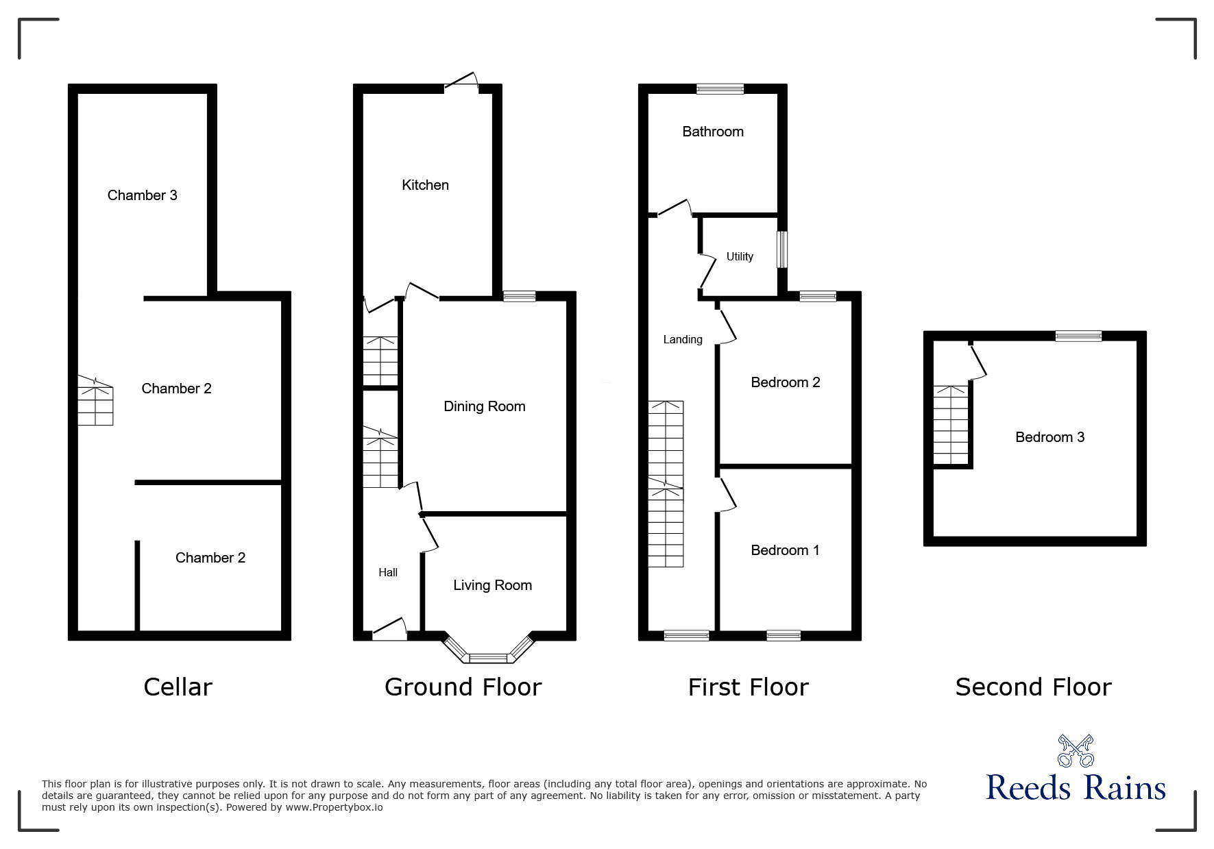 Floorplan of 3 bedroom Mid Terrace House for sale, Haven Street, Salford, Greater Manchester, M6