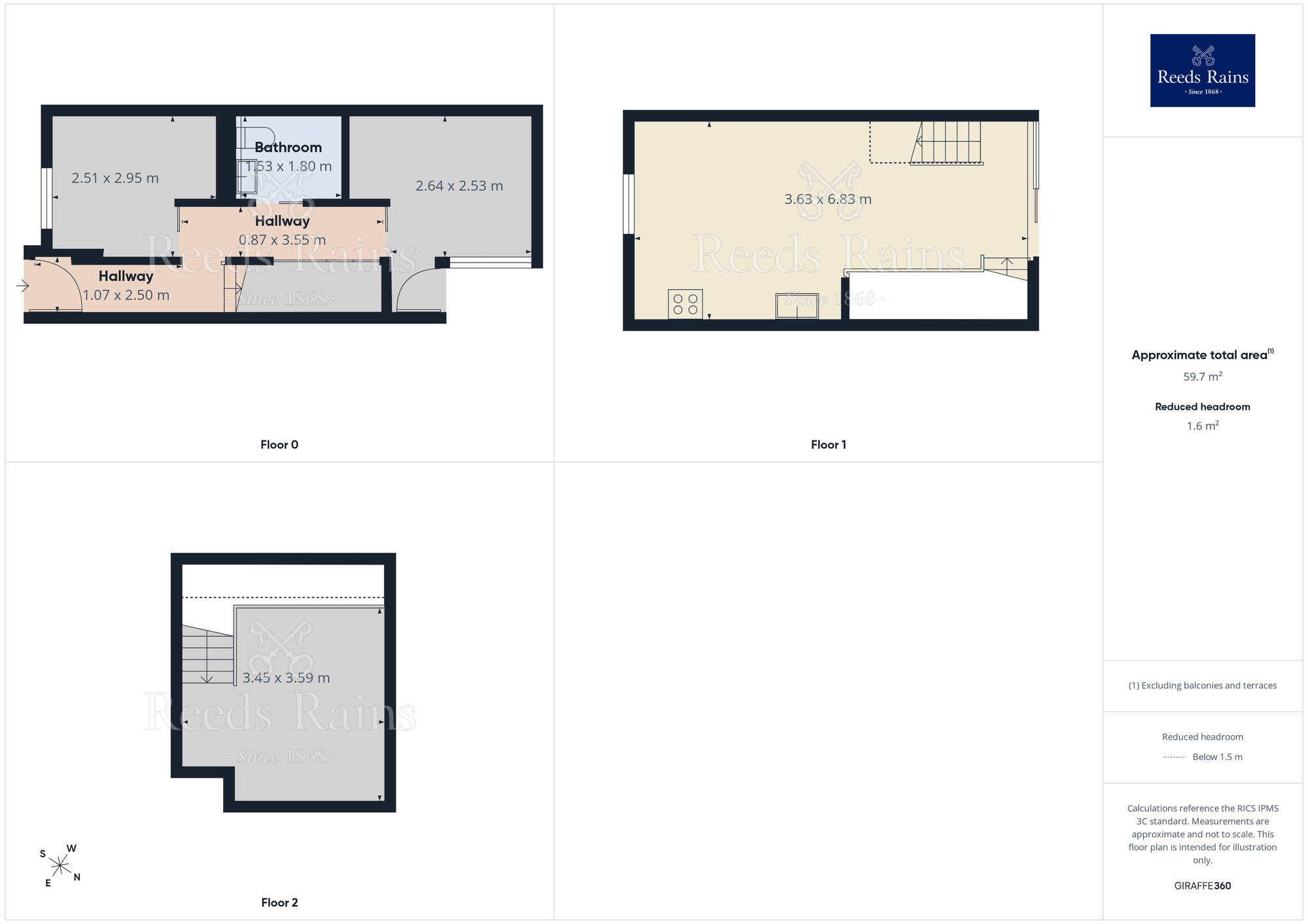 Floorplan of 2 bedroom Mid Terrace House to rent, Reservoir Street, Salford, Greater Manchester, M6