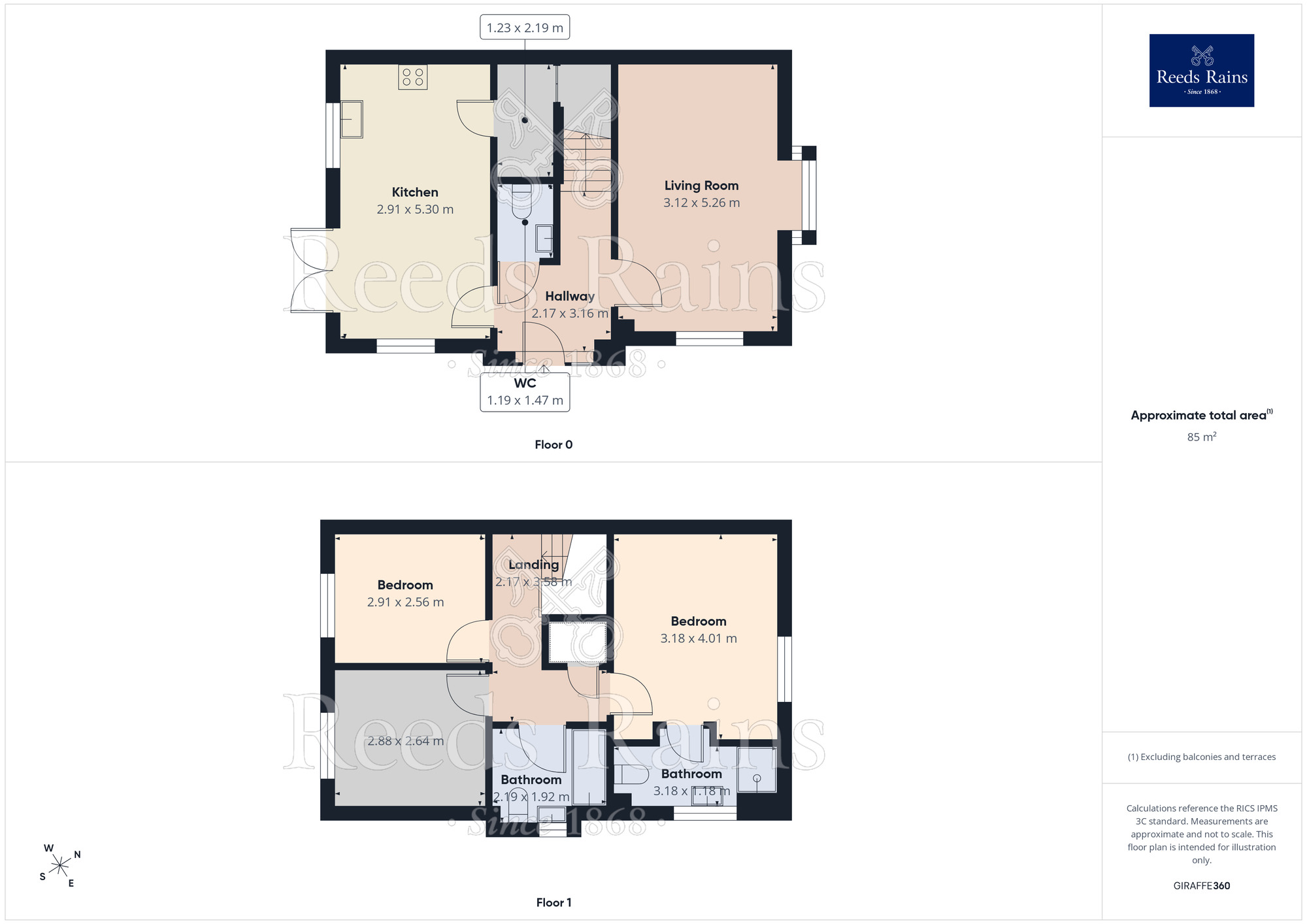 Floorplan of 3 bedroom Semi Detached House for sale, Egmont Street, Salford, Greater Manchester, M6