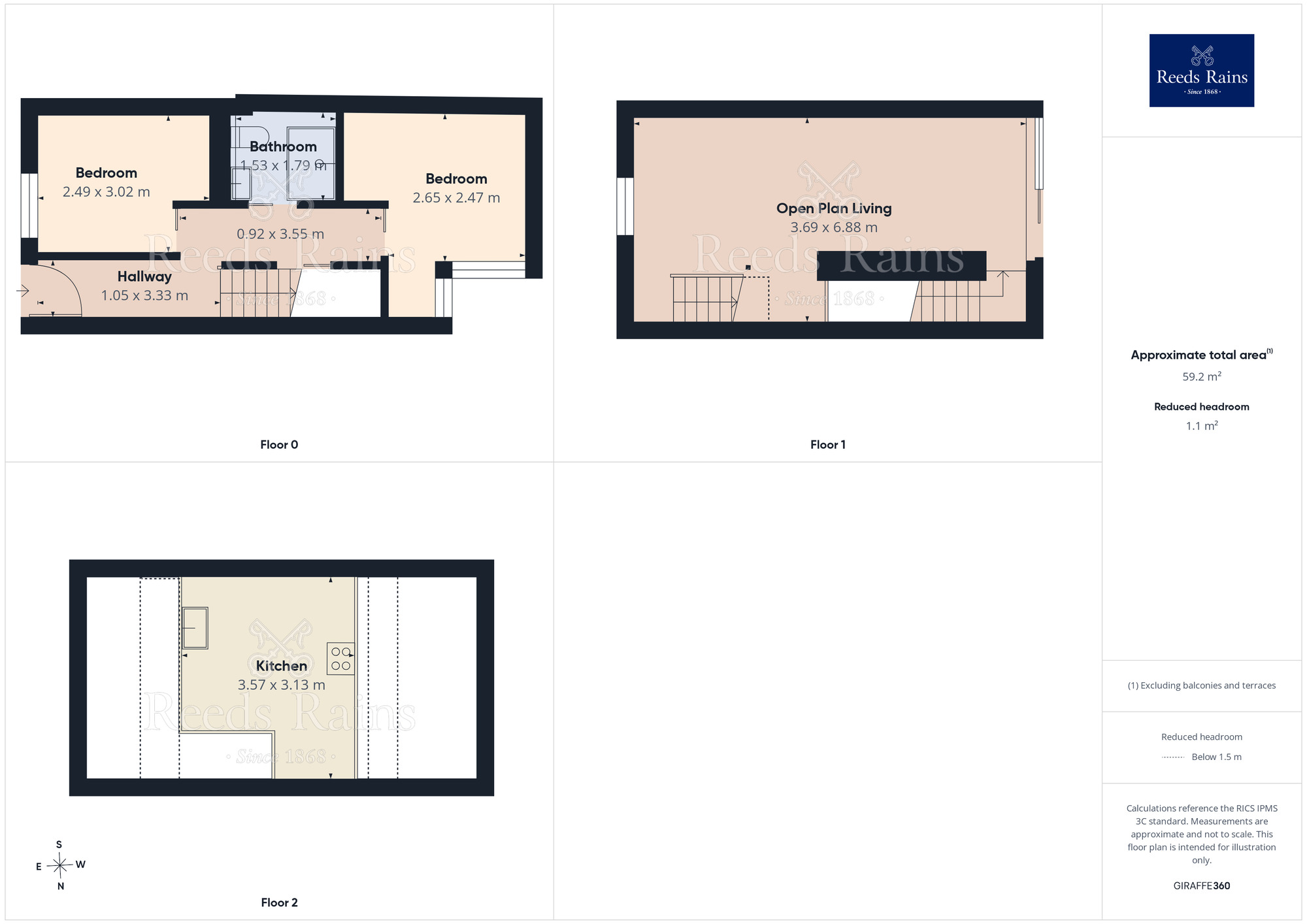 Floorplan of 2 bedroom Mid Terrace House for sale, Laburnum Street, Salford, Greater Manchester, M6