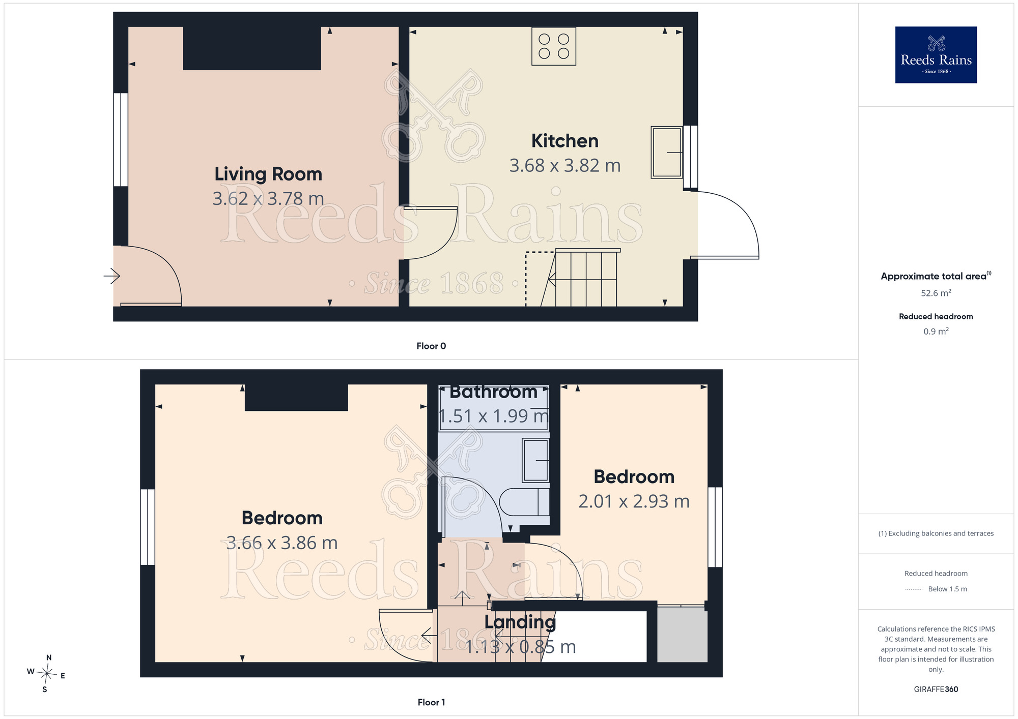Floorplan of 2 bedroom Mid Terrace House for sale, Nansen Street, Salford, Greater Manchester, M6