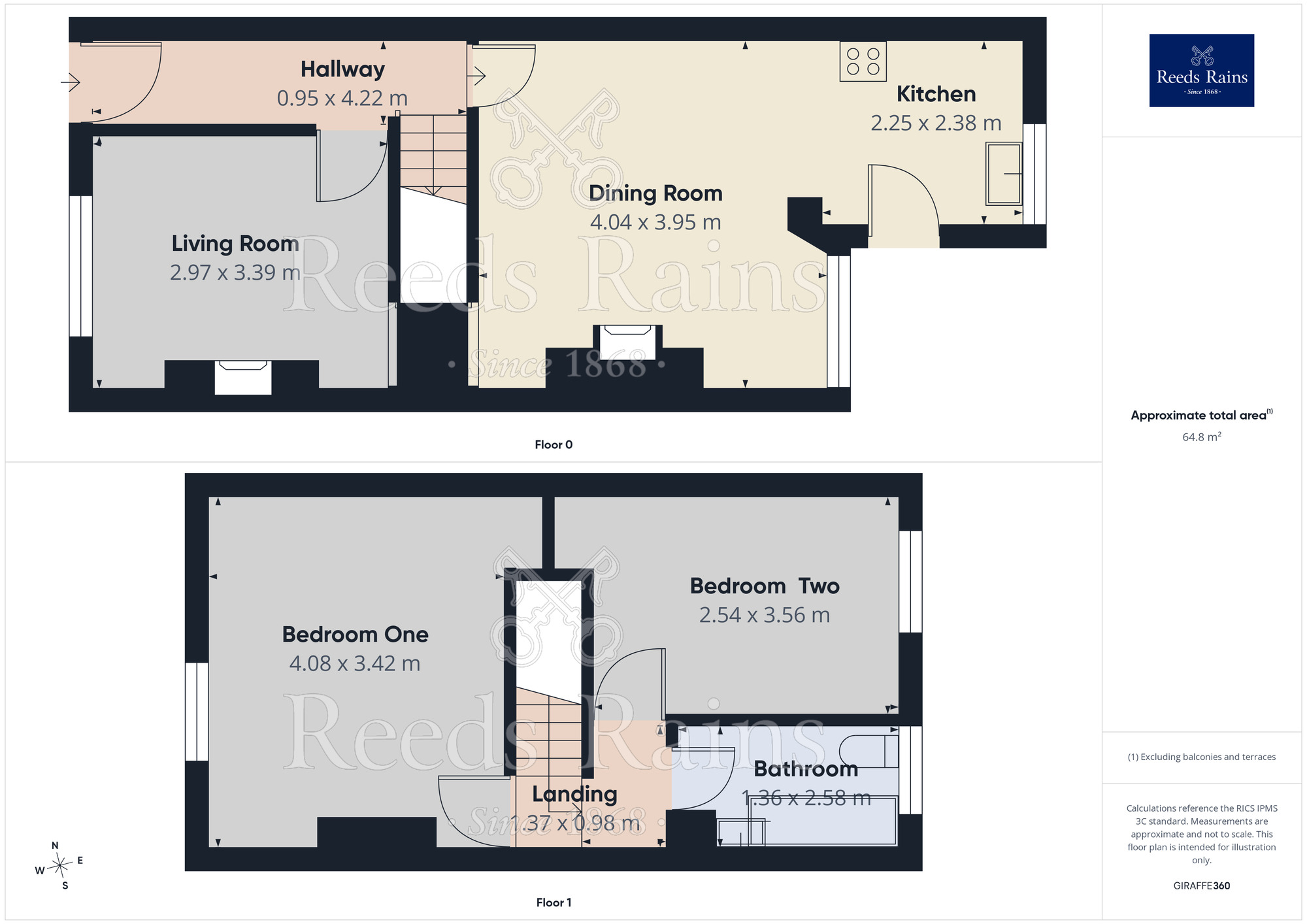 Floorplan of 2 bedroom Mid Terrace House for sale, Hertford Road, Manchester, Greater Manchester, M9