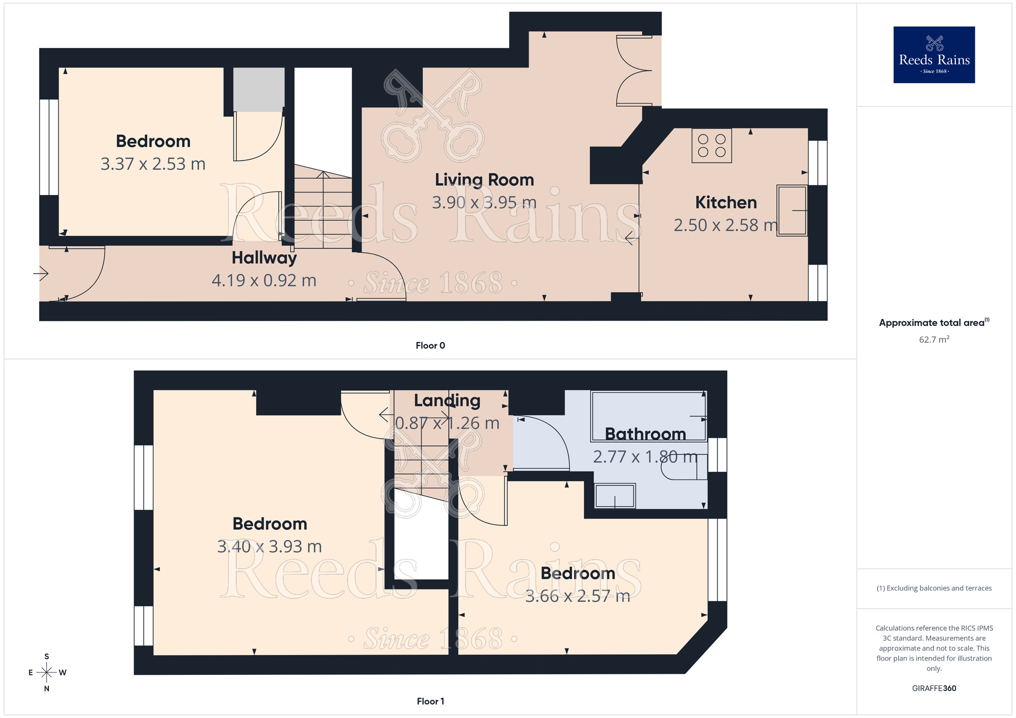 Floorplan of 2 bedroom Mid Terrace House to rent, Mackenzie Road, Salford, Greater Manchester, M7