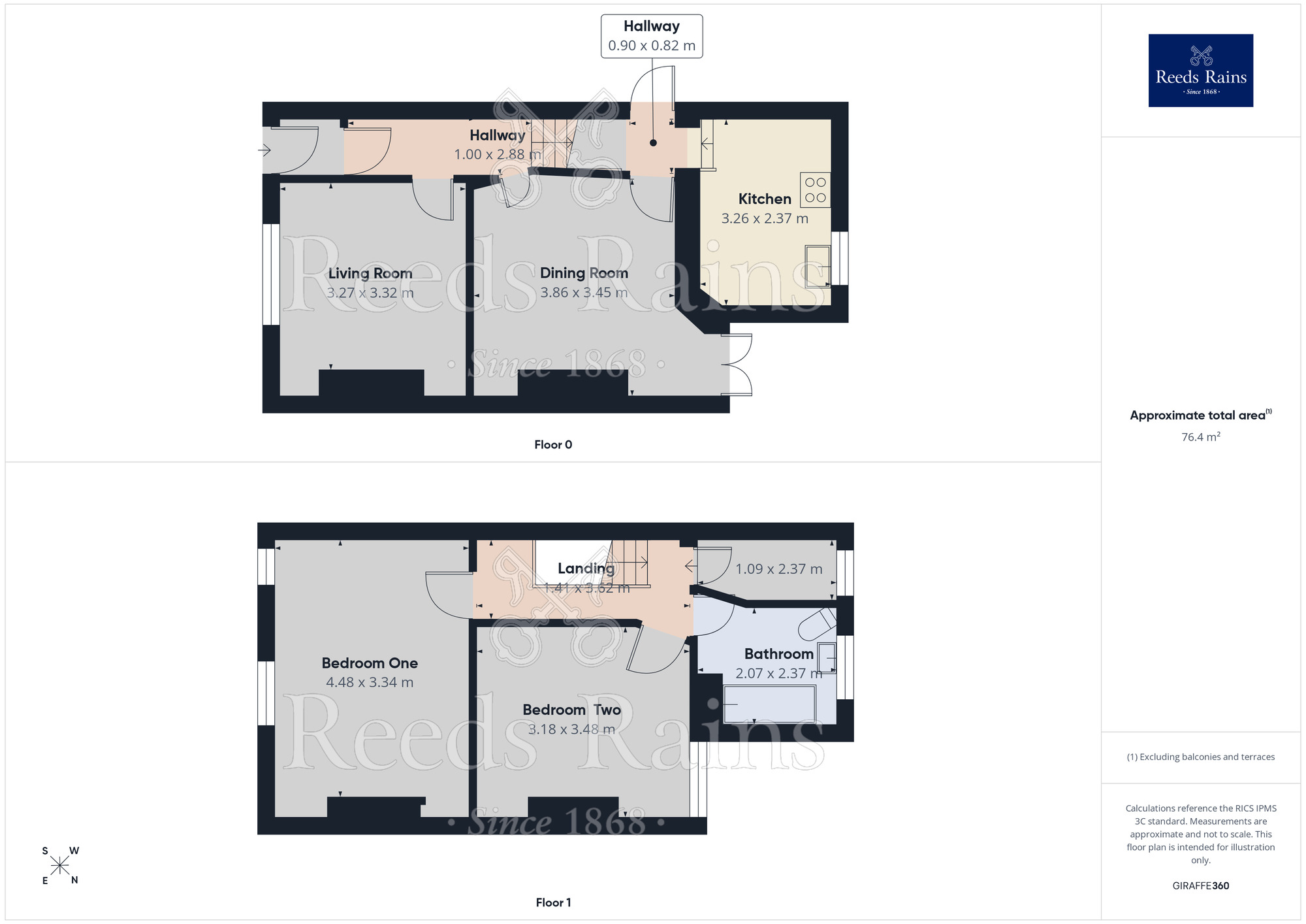 Floorplan of 2 bedroom End Terrace House for sale, Peacock Avenue, Salford, Greater Manchester, M6