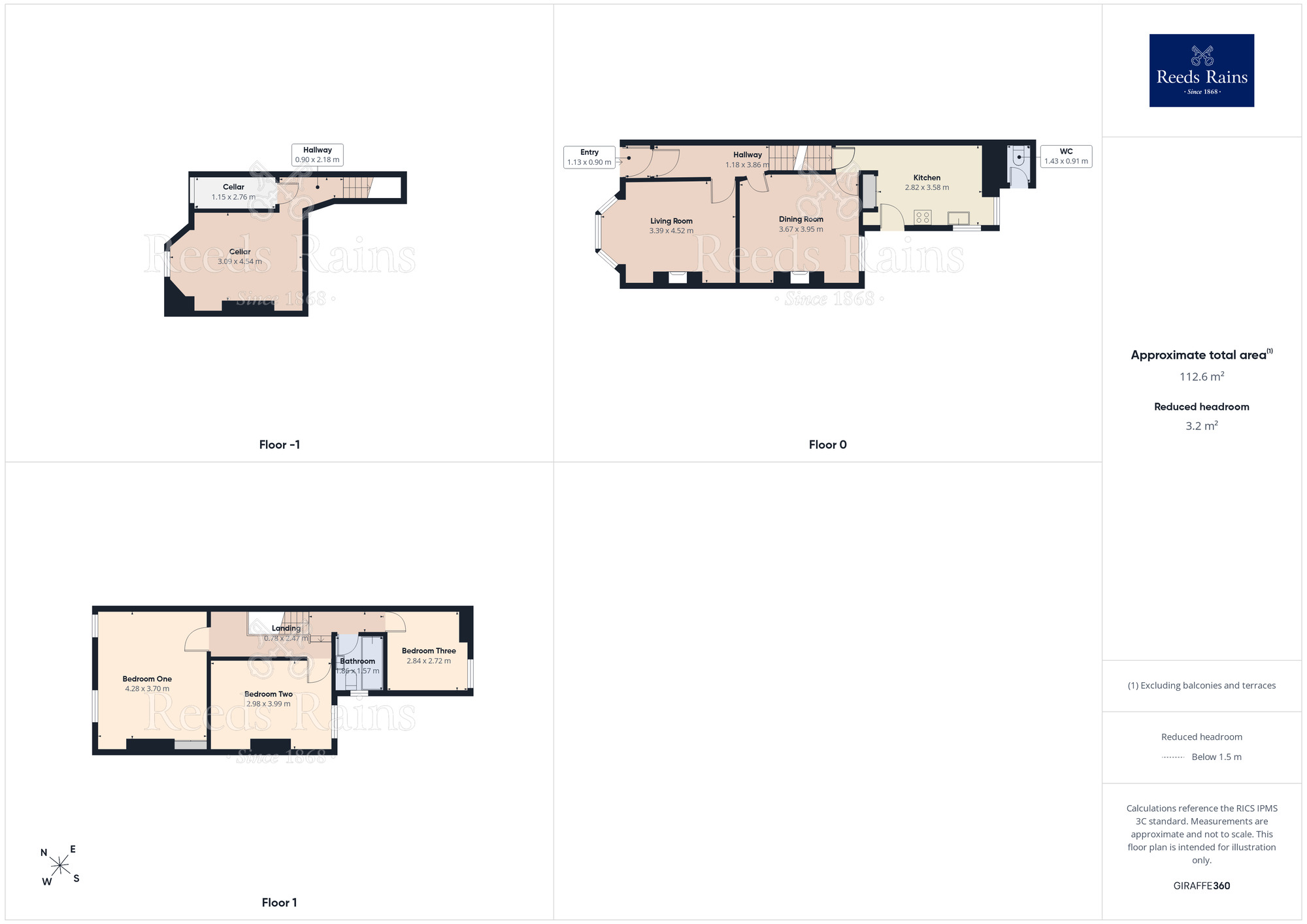 Floorplan of 3 bedroom Mid Terrace House for sale, Crosby Road, Salford, Greater Manchester, M6