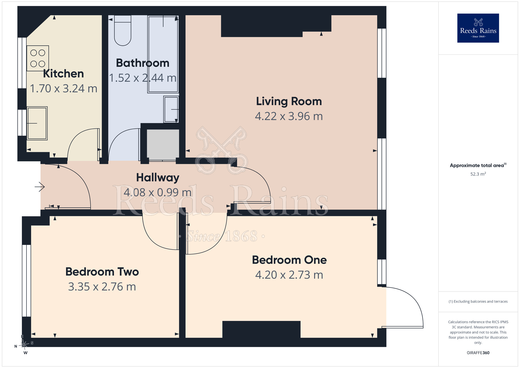 Floorplan of 2 bedroom Flat for sale, Eccles New Road, Salford, Greater Manchester, M5