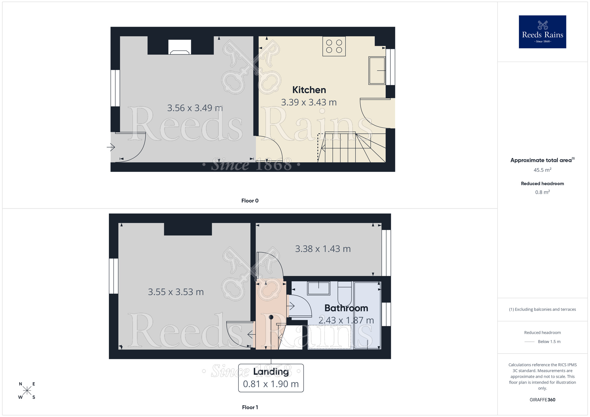 Floorplan of 2 bedroom Mid Terrace House to rent, Winifred Street, Eccles, Greater Manchester, M30
