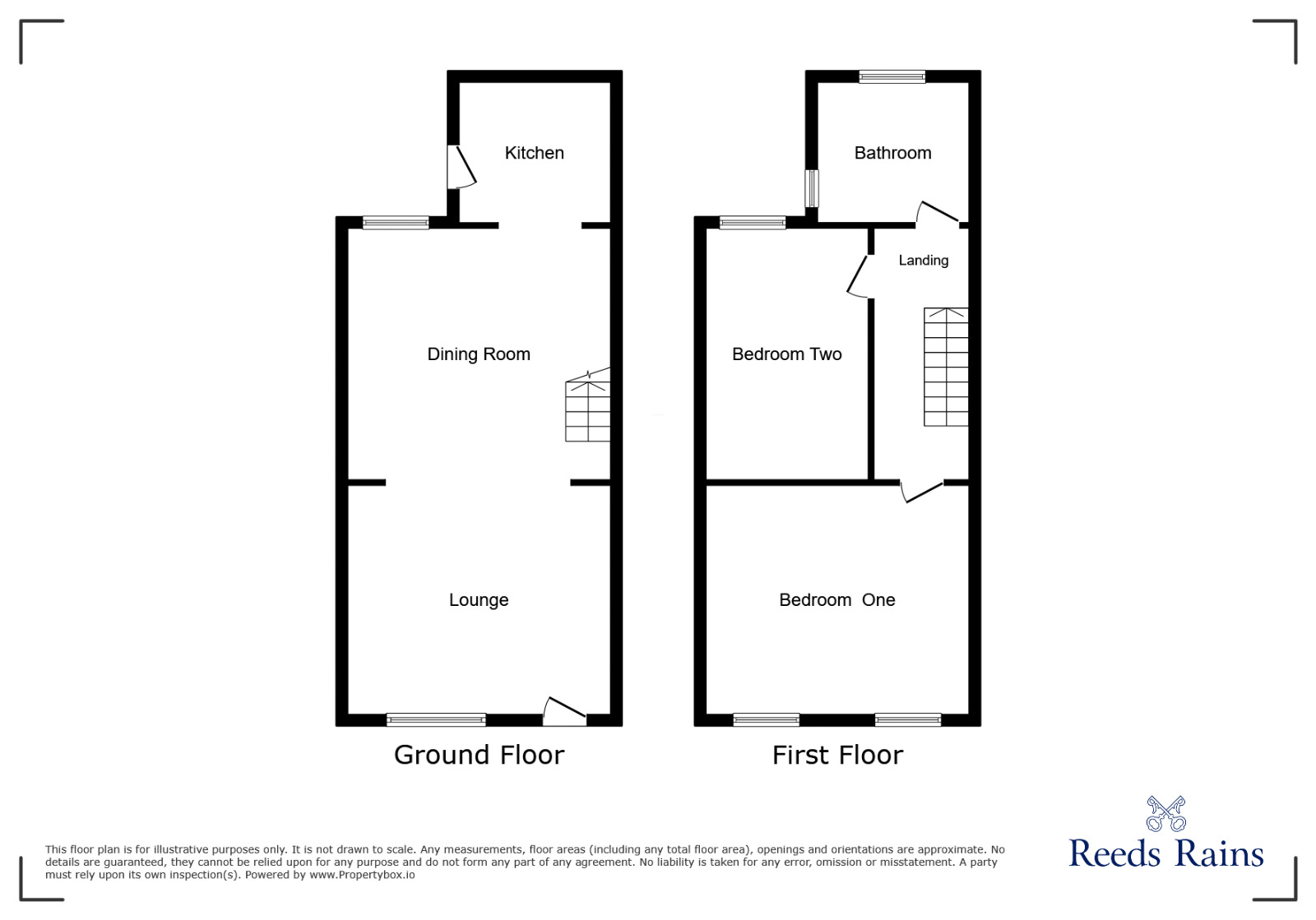 Floorplan of 2 bedroom Mid Terrace House for sale, Ashley Street, Salford, Greater Manchester, M6