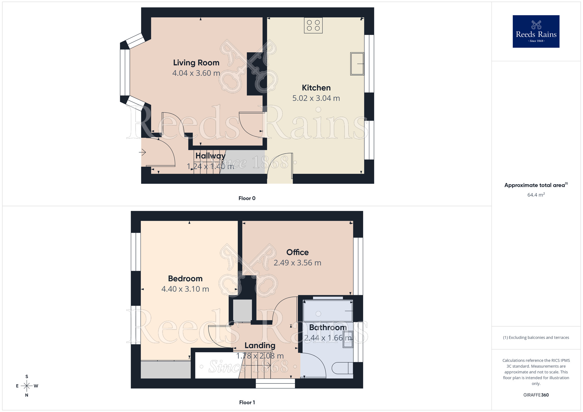 Floorplan of 2 bedroom Semi Detached House to rent, Chepstow Road, Clifton, Greater Manchester, M27