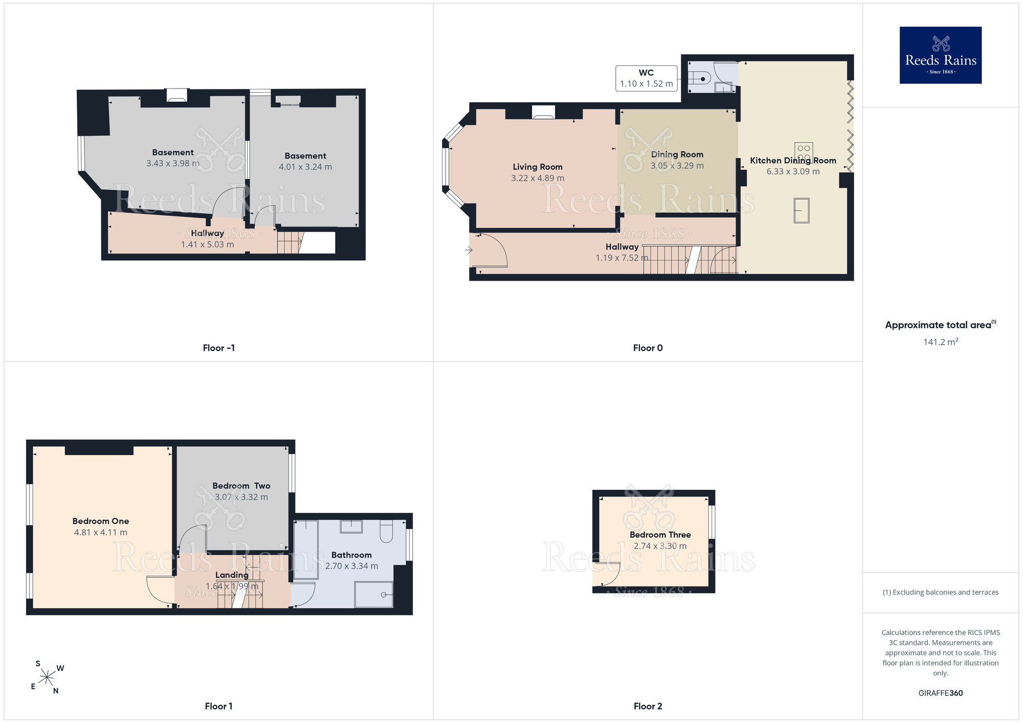 Floorplan of 3 bedroom Semi Detached House for sale, Hope Road, Cheshire, M33