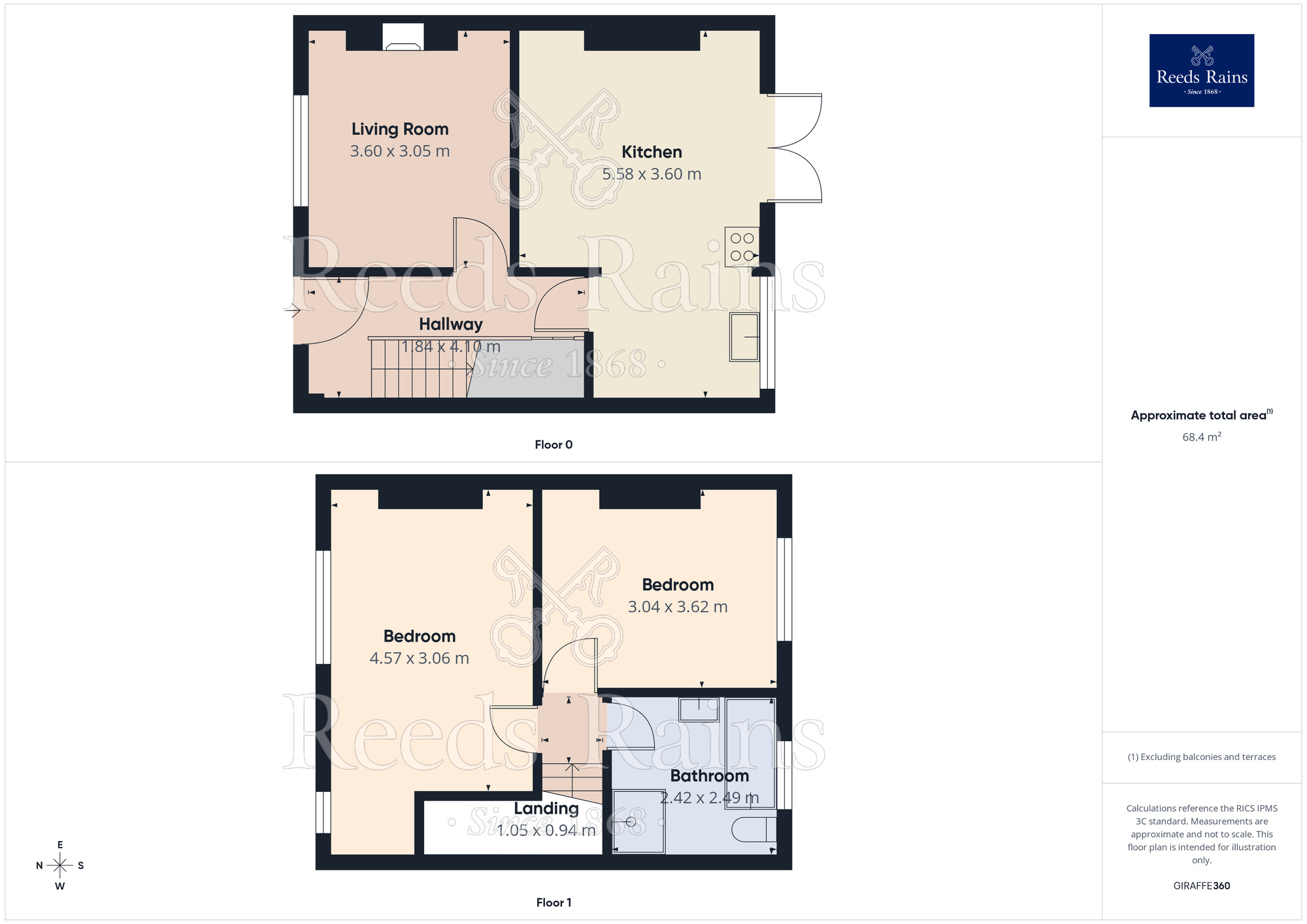 Floorplan of 2 bedroom Semi Detached House for sale, Wythenshawe Road, Manchester, Greater Manchester, M23