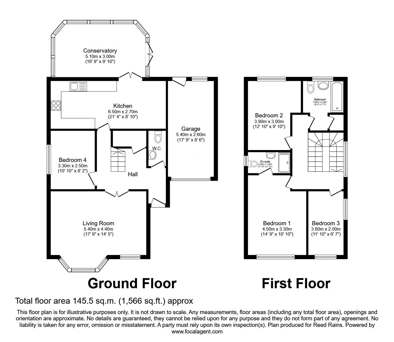 Floorplan of 3 bedroom Detached House for sale, Church Lane, Sale, Greater Manchester, M33