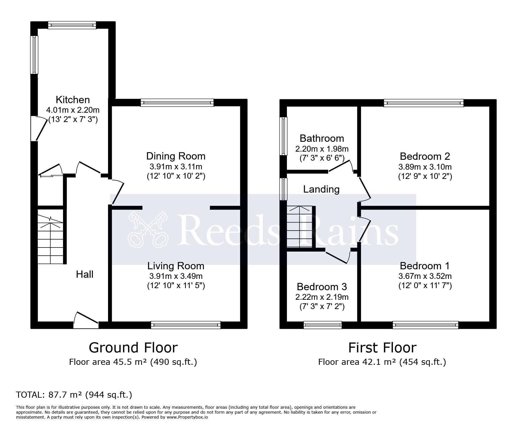 Floorplan of 3 bedroom Semi Detached House for sale, Firbank Road, Manchester, Greater Manchester, M23
