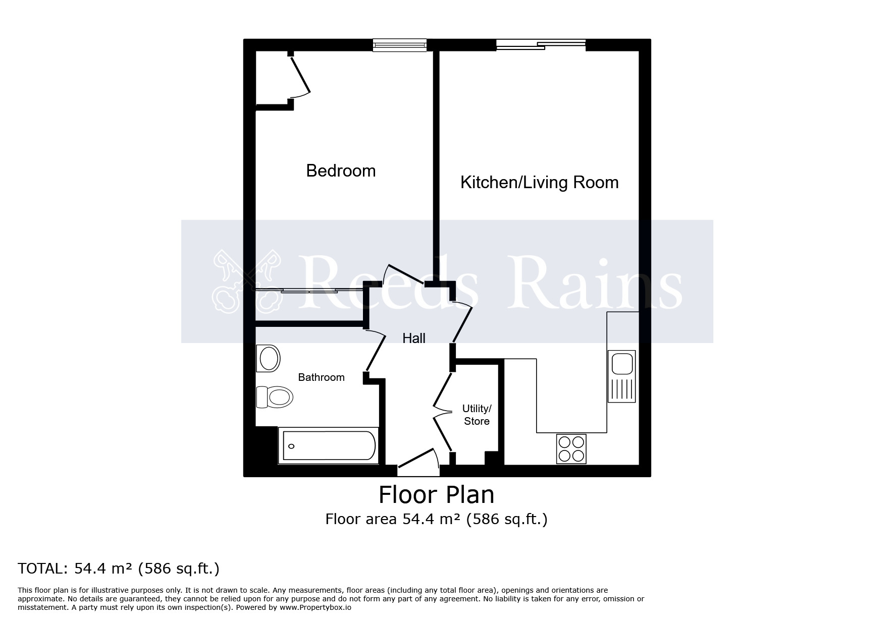 Floorplan of 1 bedroom  Flat to rent, Emmeline Pankhurst Drive, Stretford, Greater Manchester, M32