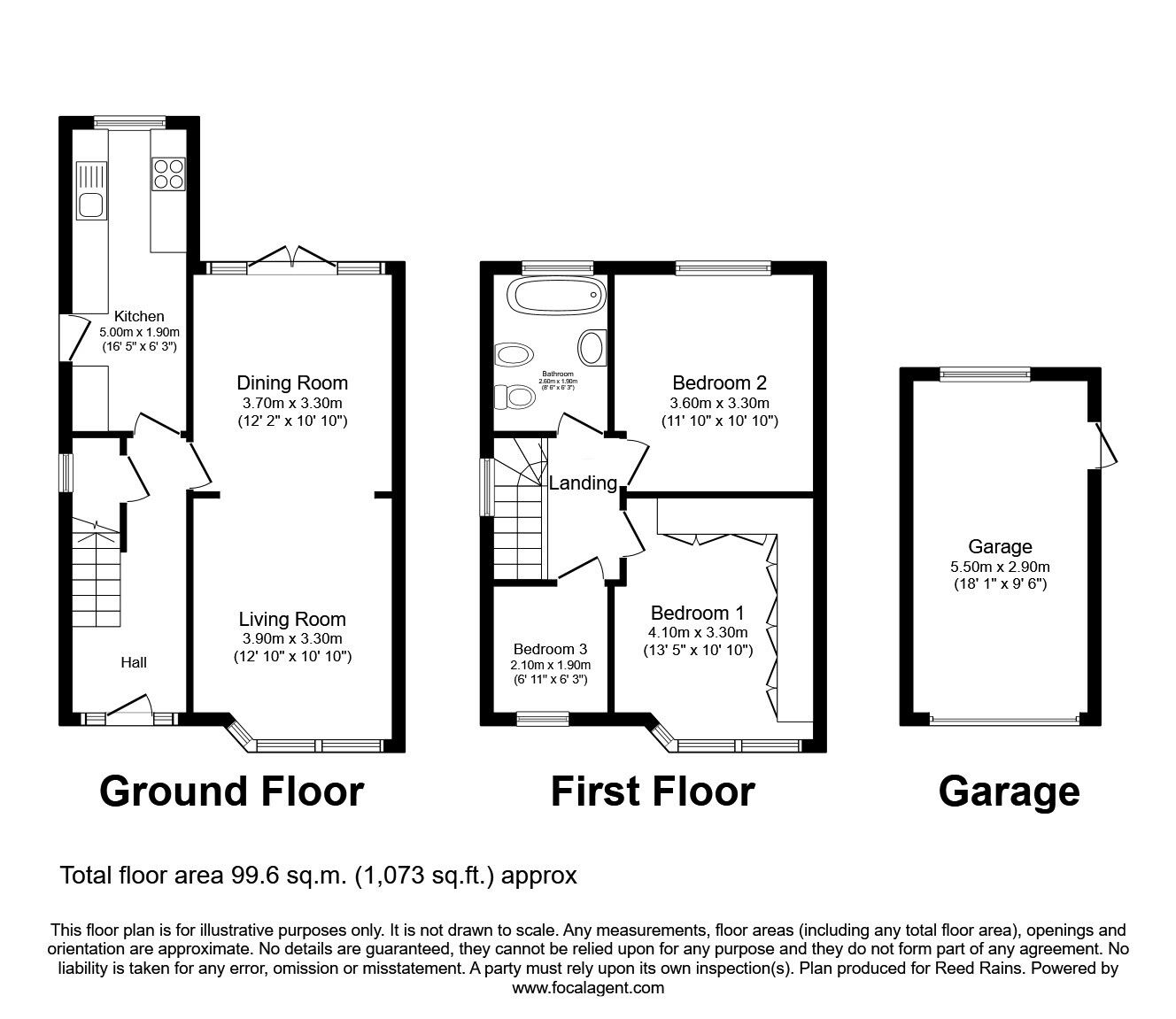 Floorplan of 3 bedroom Semi Detached House for sale, Manley Road, Sale, Greater Manchester, M33