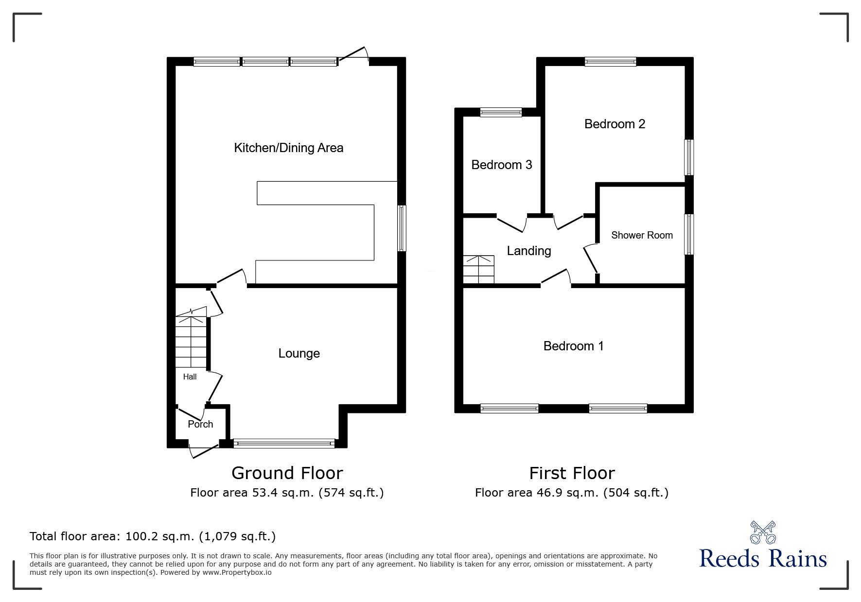 Floorplan of 3 bedroom Semi Detached House to rent, Hale Road, Hale Barns, Greater Manchester, WA15