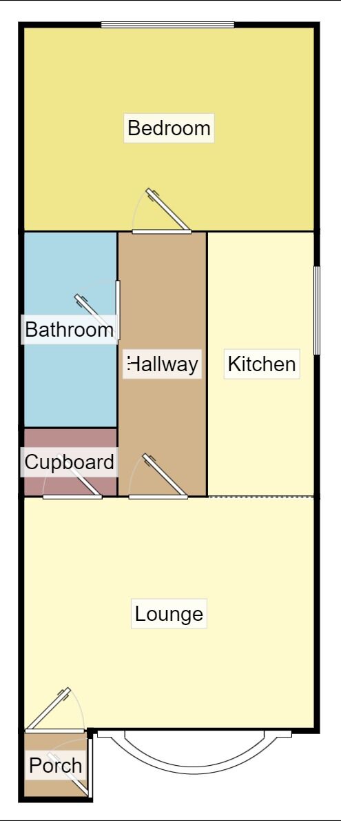 Floorplan of 1 bedroom  Flat for sale, River Lane, Partington, Greater Manchester, M31