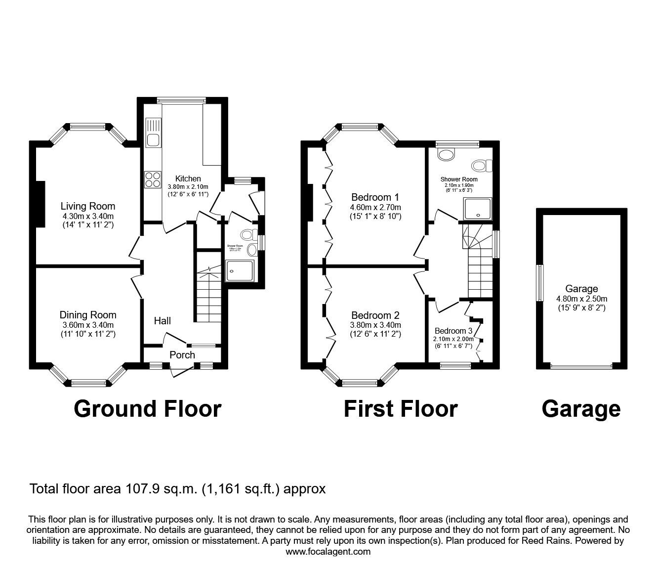 Floorplan of 3 bedroom Semi Detached House for sale, Fairywell Drive, Sale, Greater Manchester, M33