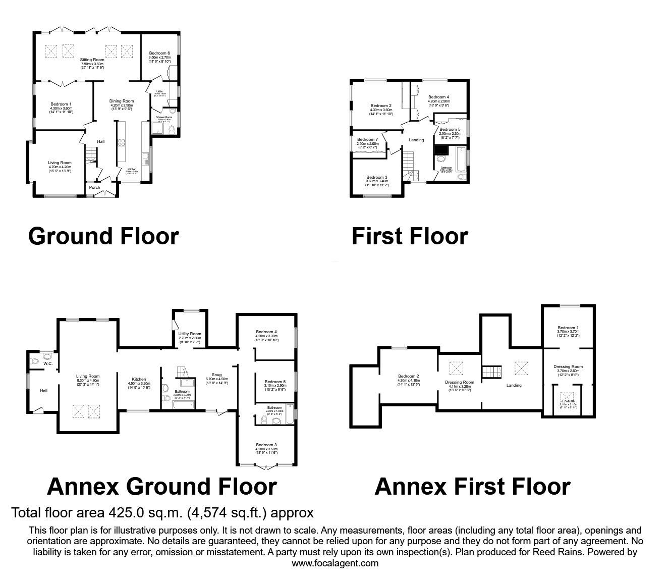 Floorplan of 5 bedroom Detached House for sale, Withenfield Road, Manchester, M23